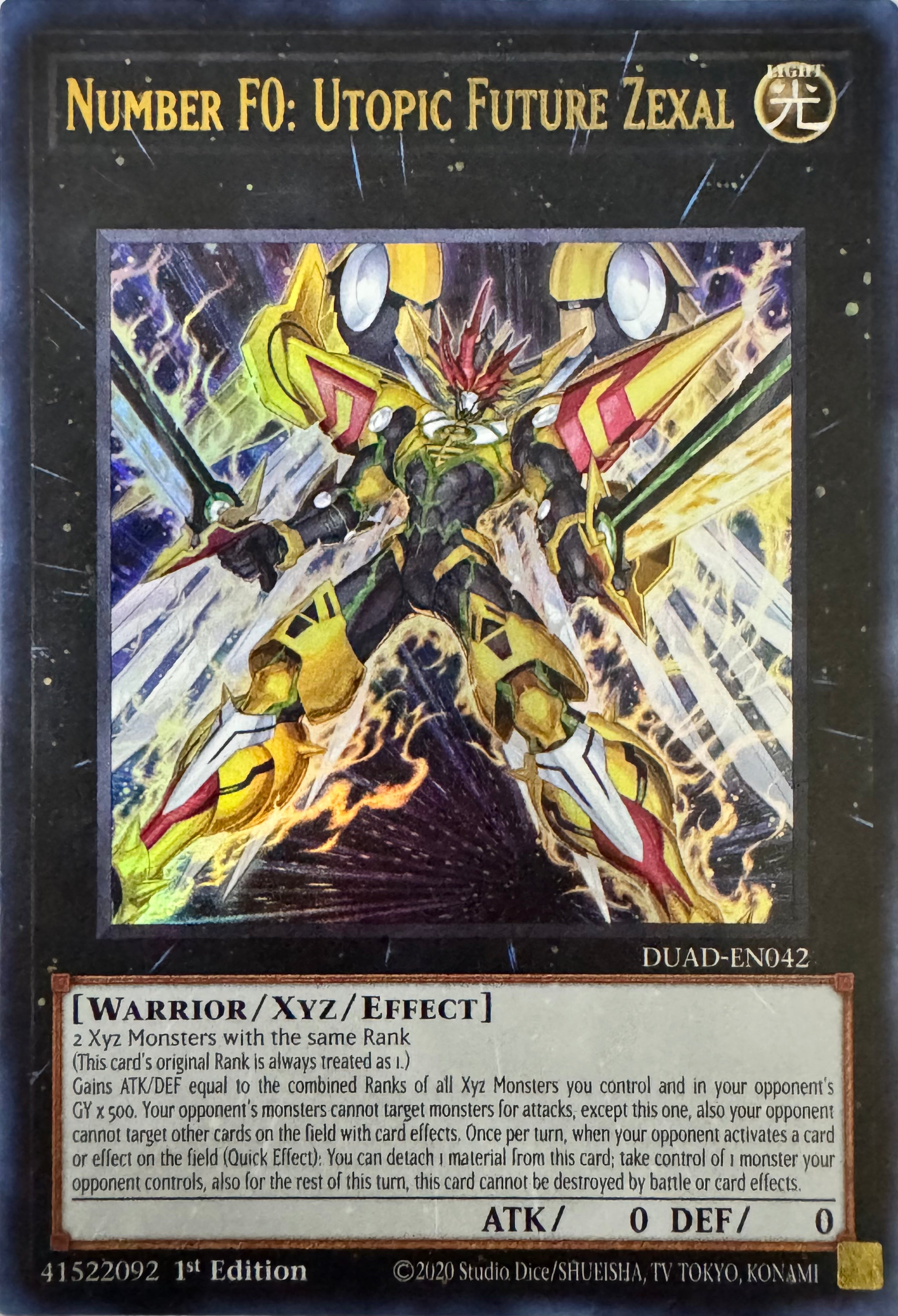 Yugioh! Number F0: Utopic Future Zexal Duad-en042 1st Edition Ultra