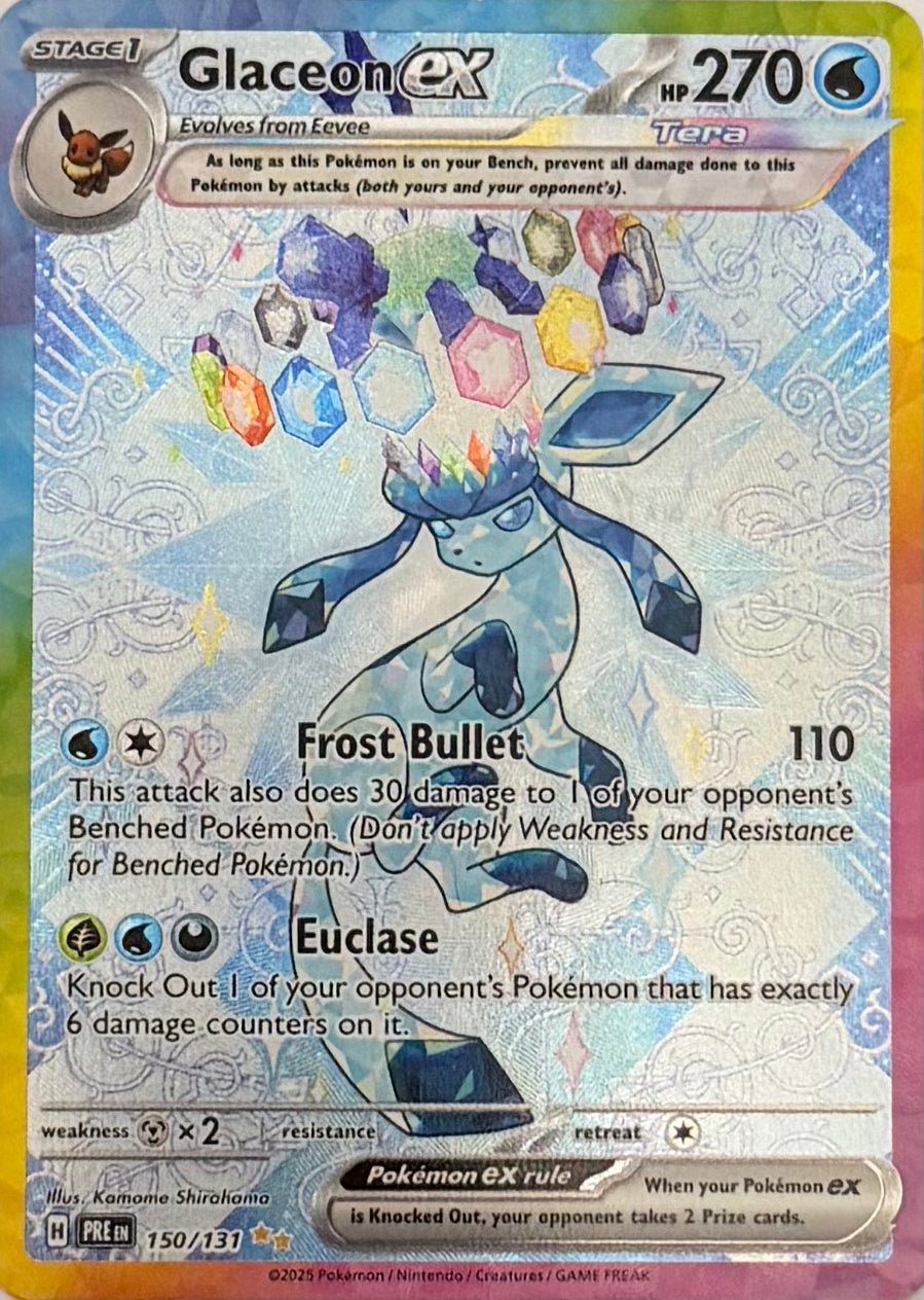 Pokemon Tcg Glaceon Ex 150/131