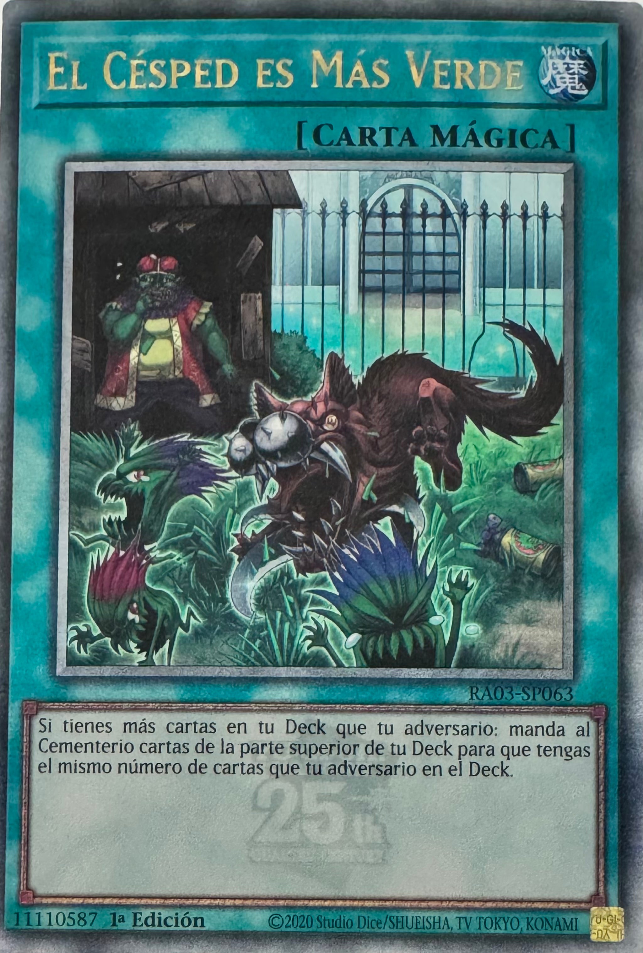 Yugioh! El Césped Es Más Verde Ra03-sp063 1a Edición Quarter