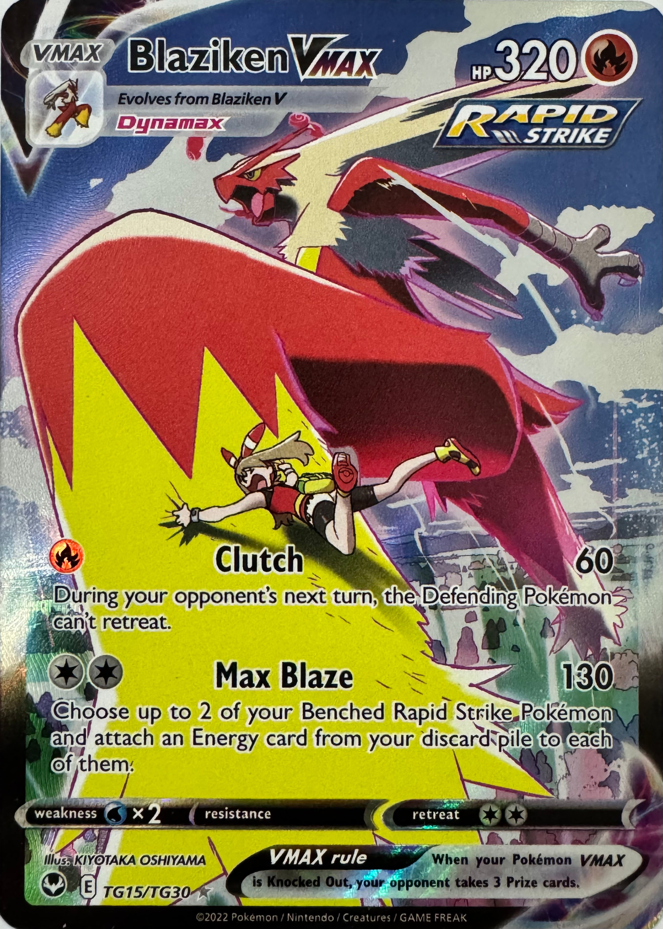 Pokemon Tcg Blaziken Vmax Tg15/tg30