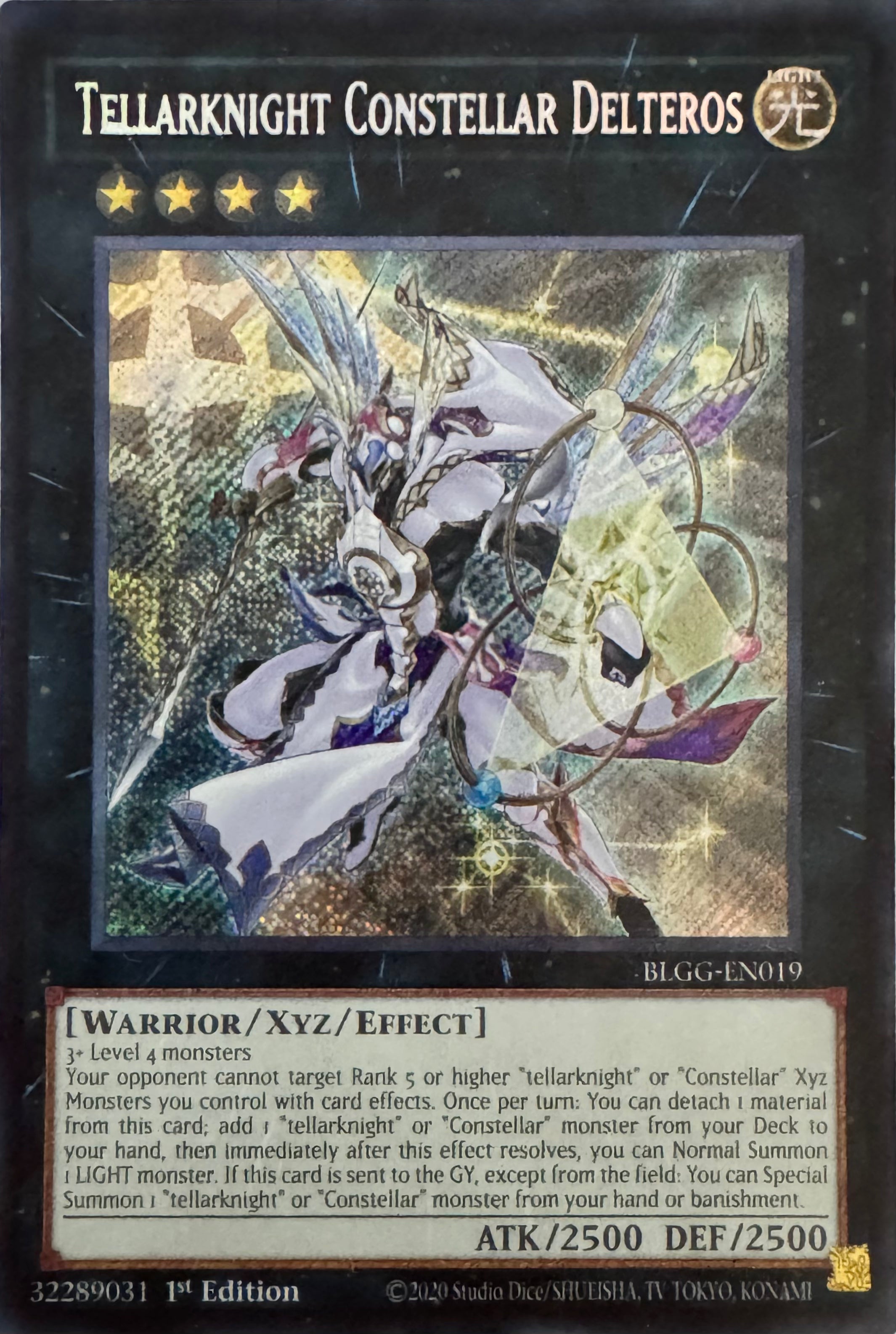 Yugioh! Tellarknight Constellar Delteros Blgg-en019 1st Edition Secret