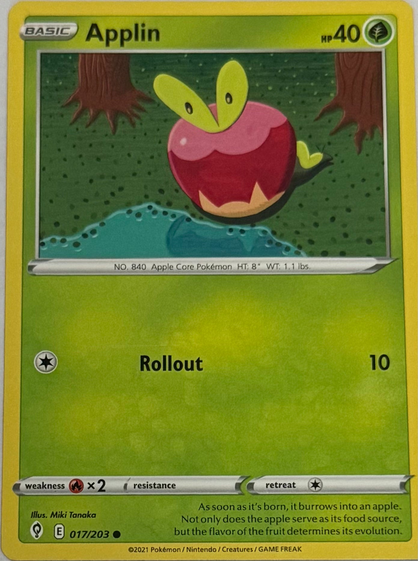 Pokemon Tcg Applin 017/203