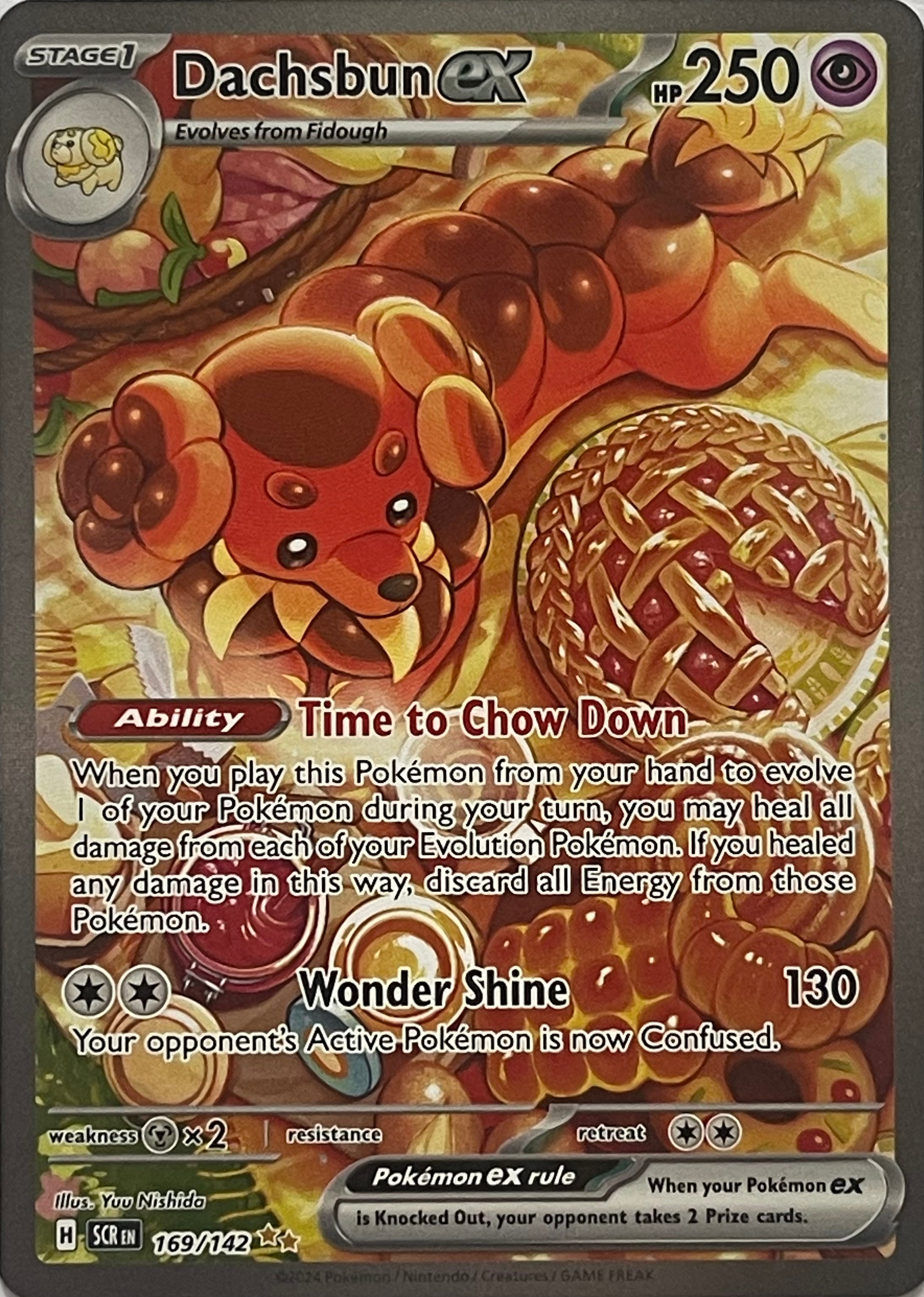 Pokemon Tcg Dachsbun Ex 169/142 (Special Illustration)