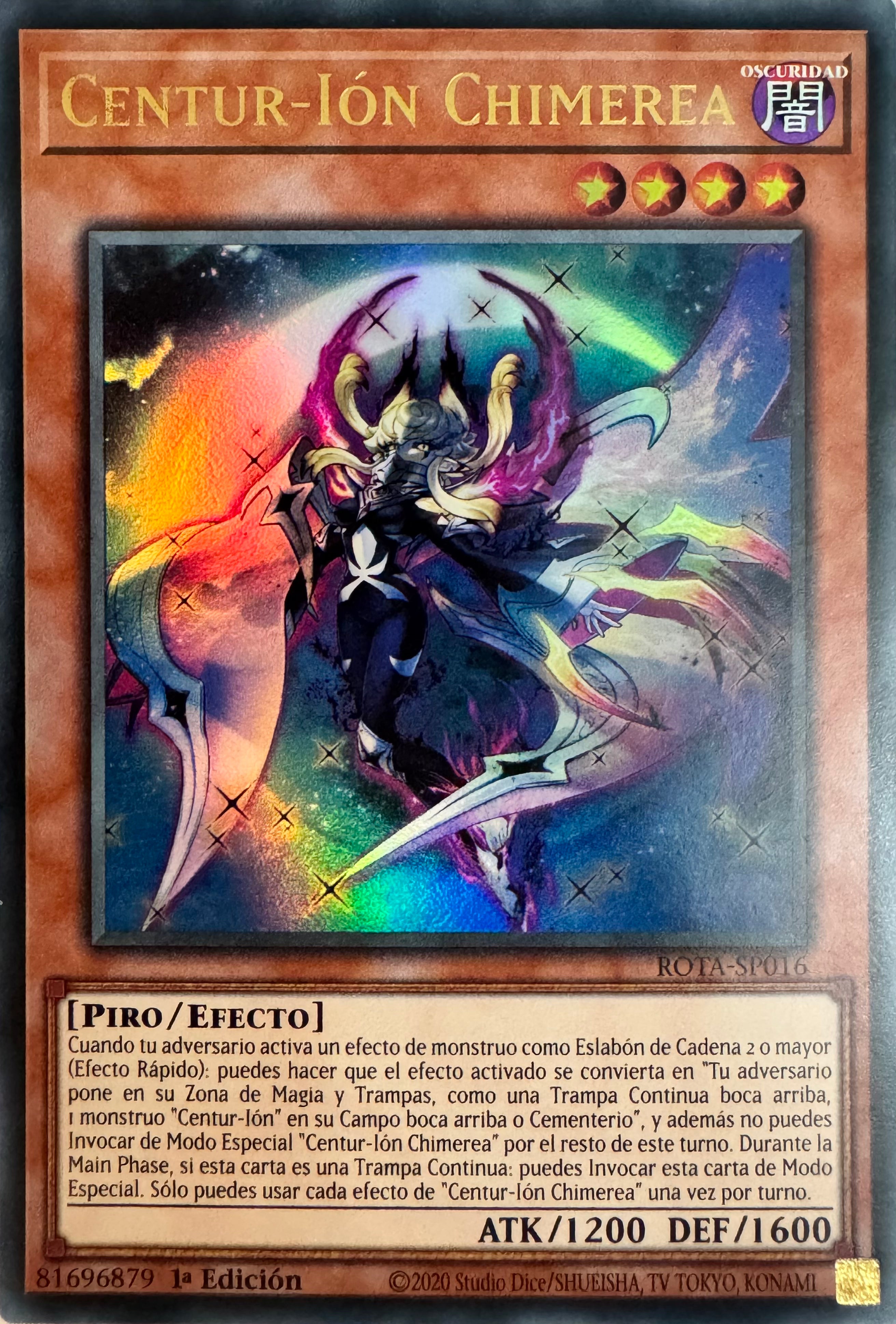 Yugioh! Centur-Ion Chimerea Rota-sp016 1a Edición Ultra