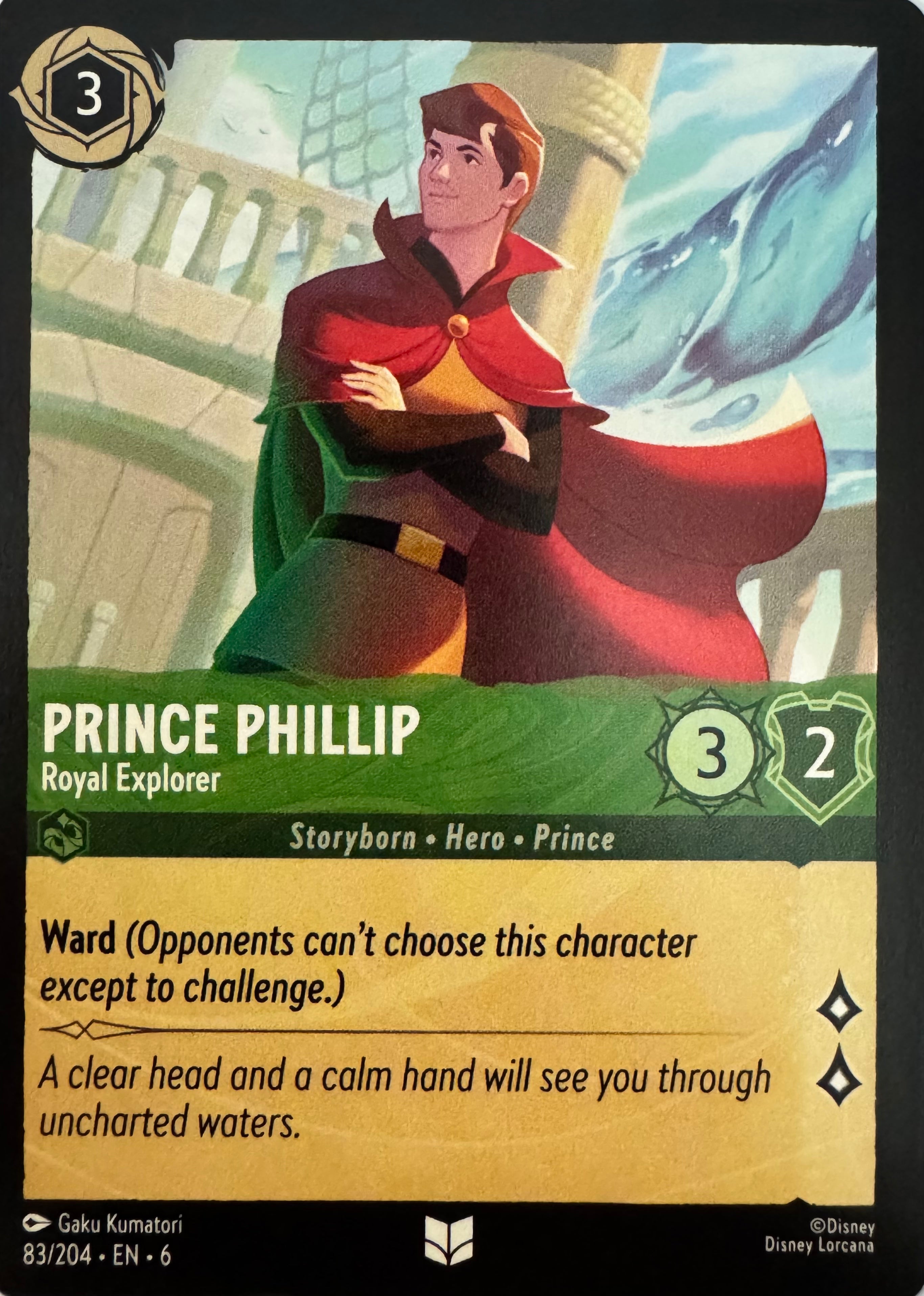 Disney Lorcana Prince Phillip 83/204
