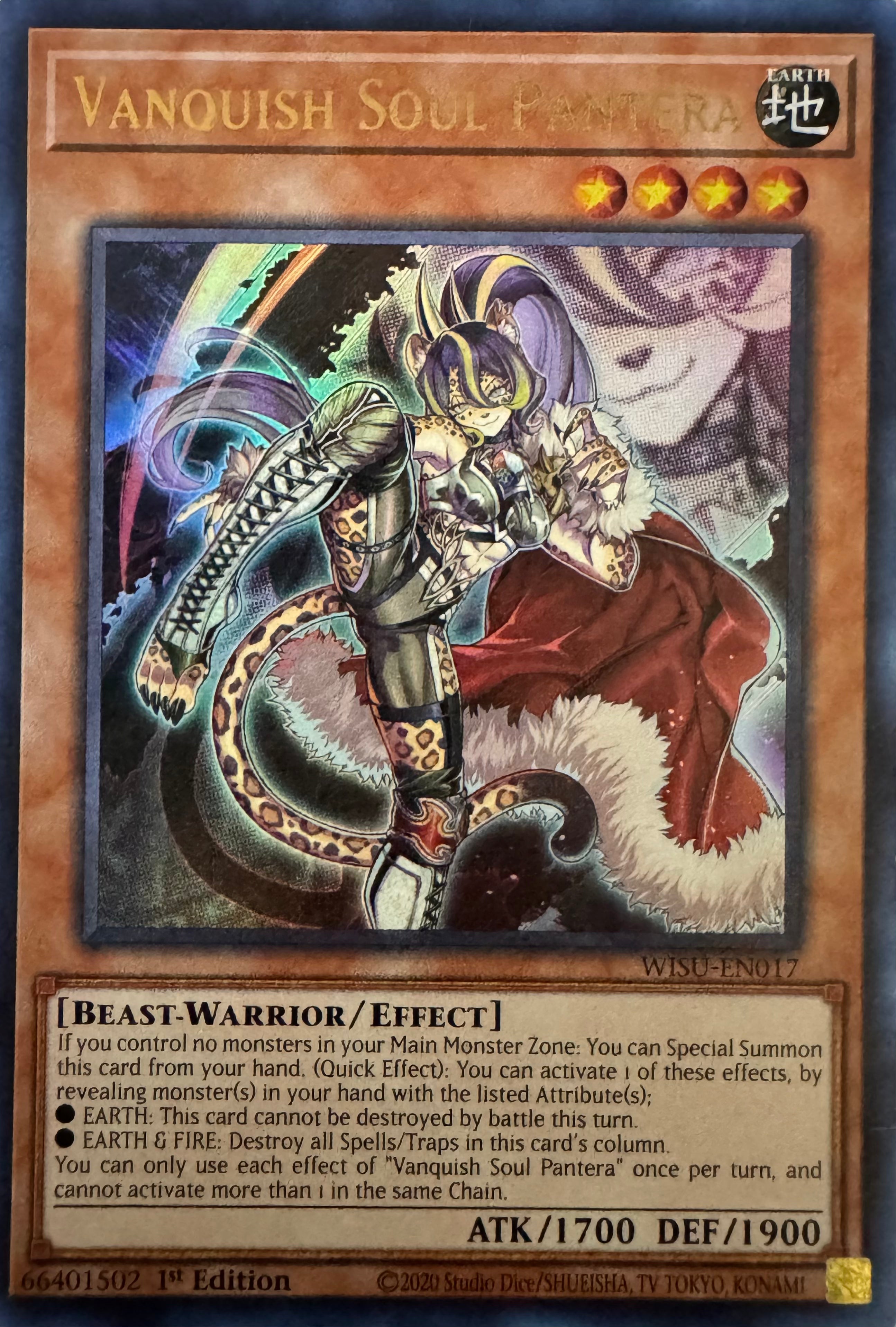 Yugioh! Vanquish Soul Pantera Wisu-en017 1st Edition Ultra