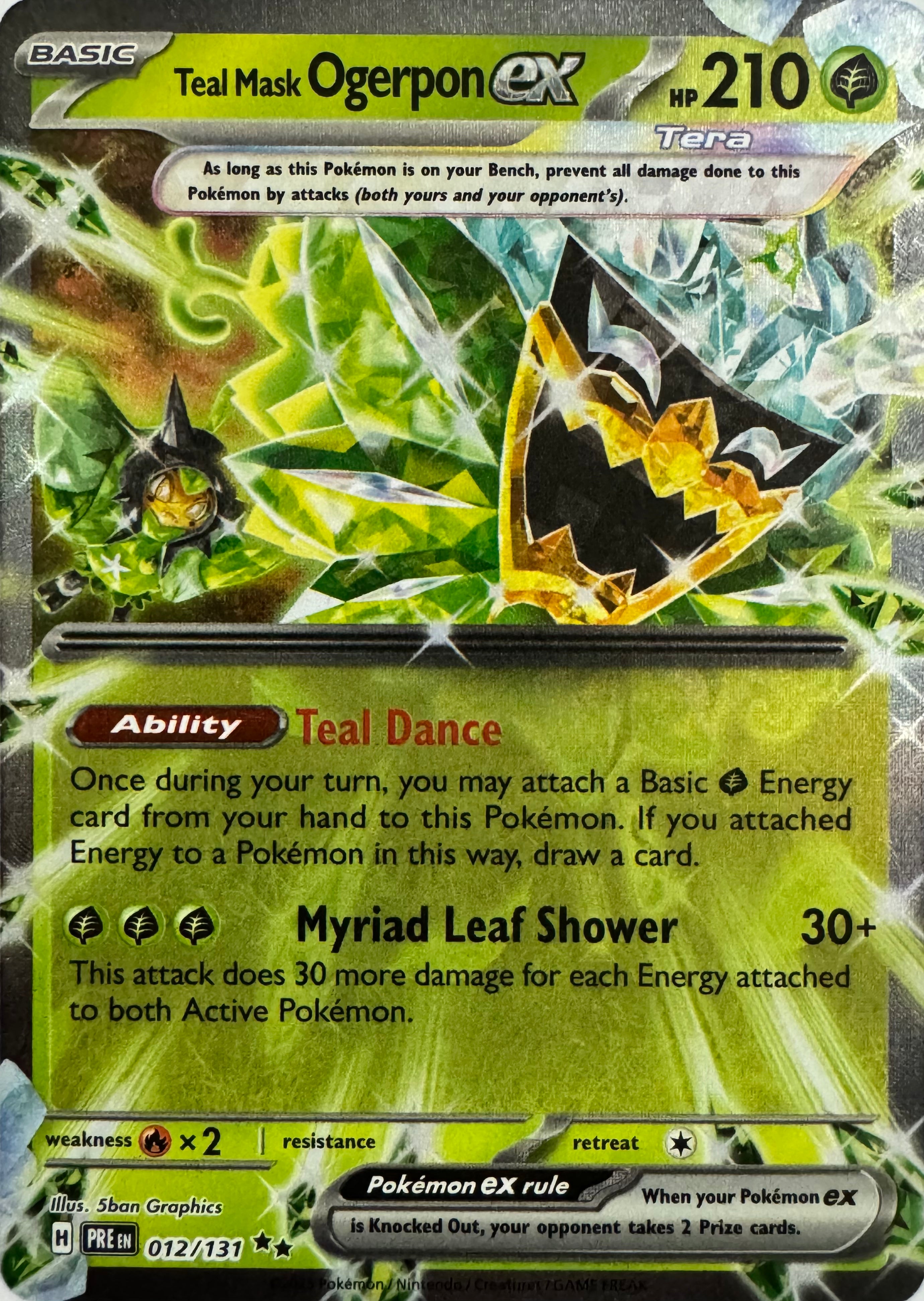 Pokemon Tcg Teal Mask Ogerpon Ex 012/131