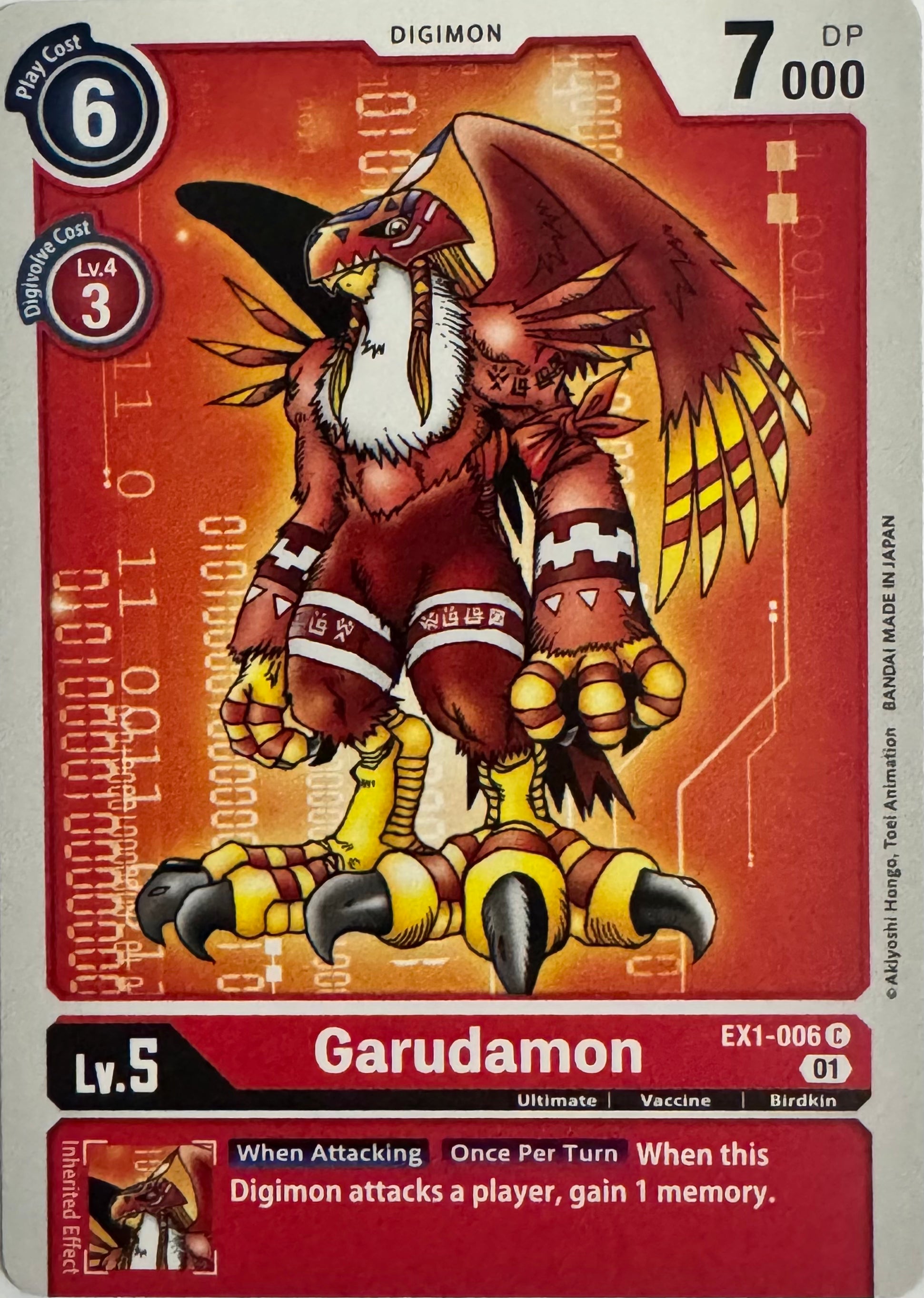 Digimon Tcg Garudamon Ex1-006