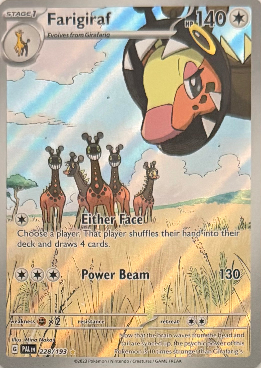 Pokemon Tcg Farigiraf 228/193