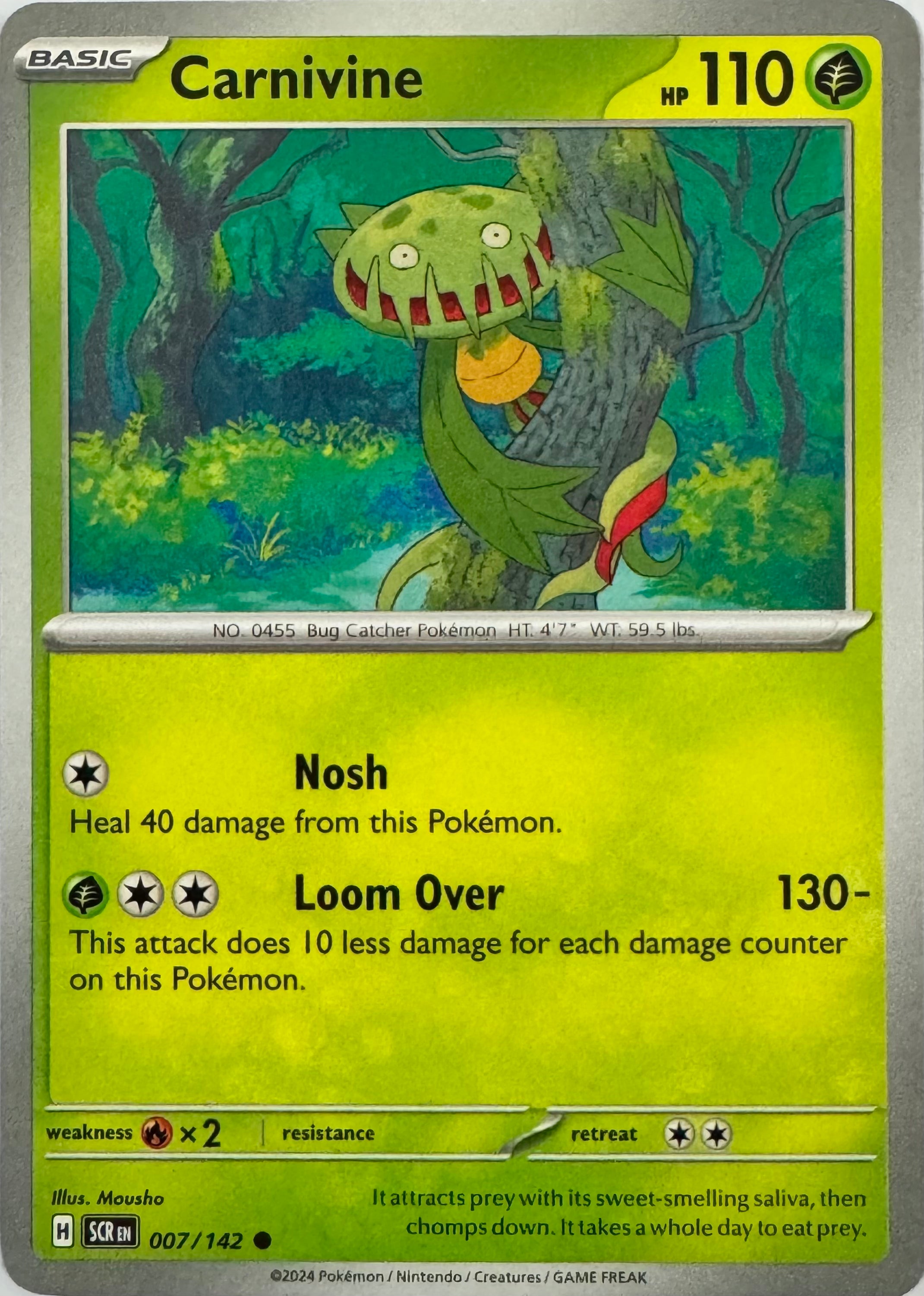Pokemon Tcg Carnivine 007/142