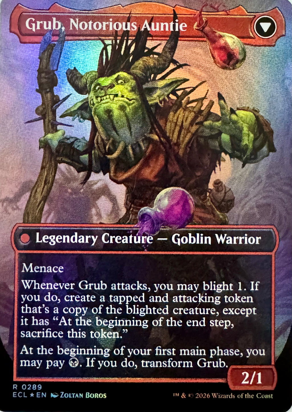 Magic Tcg Grub, Storied Matriarch 0289 Foil Borderless