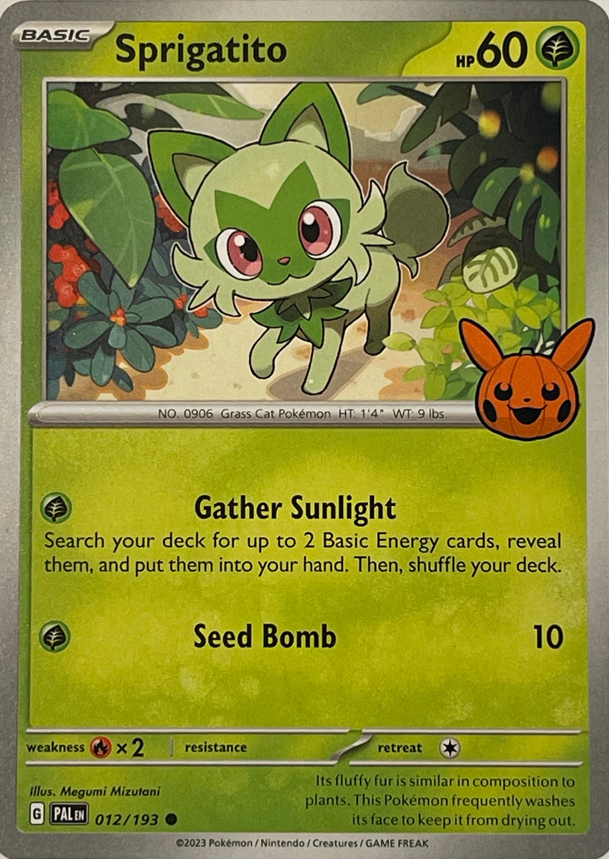 Pokemon Tcg Sprigatito 012/193 TTBB24