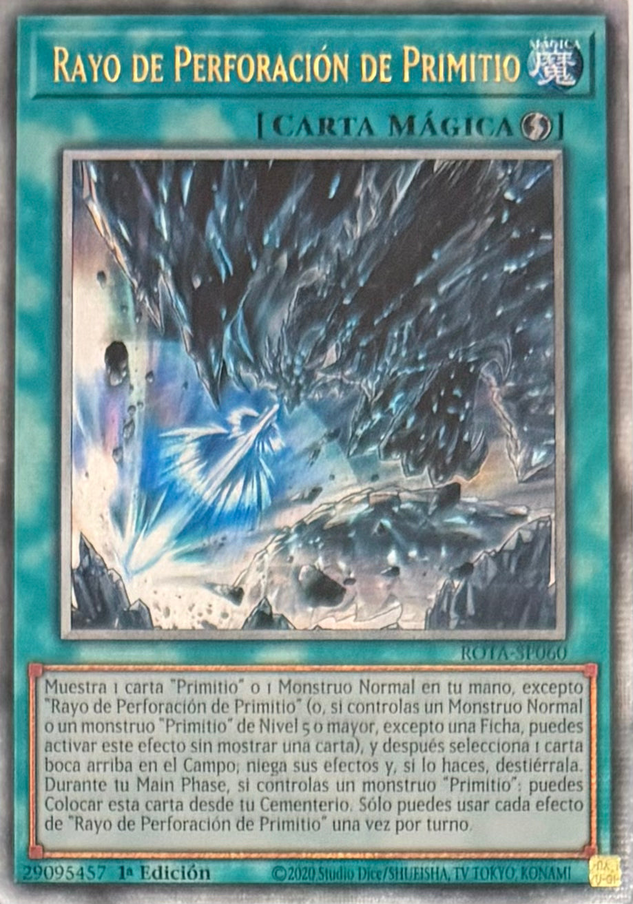 Yugioh! Rayo De Perforación De Primitio ROTA-SP060 Quarter Century