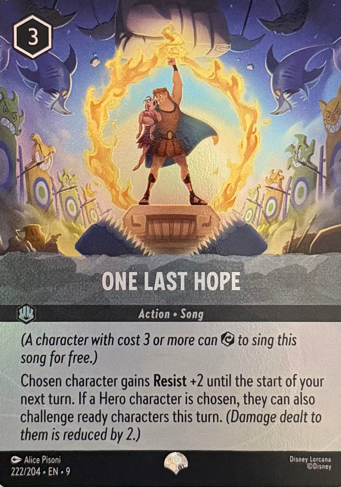 Disney Lorcana One Last Hope 222/204 Epic