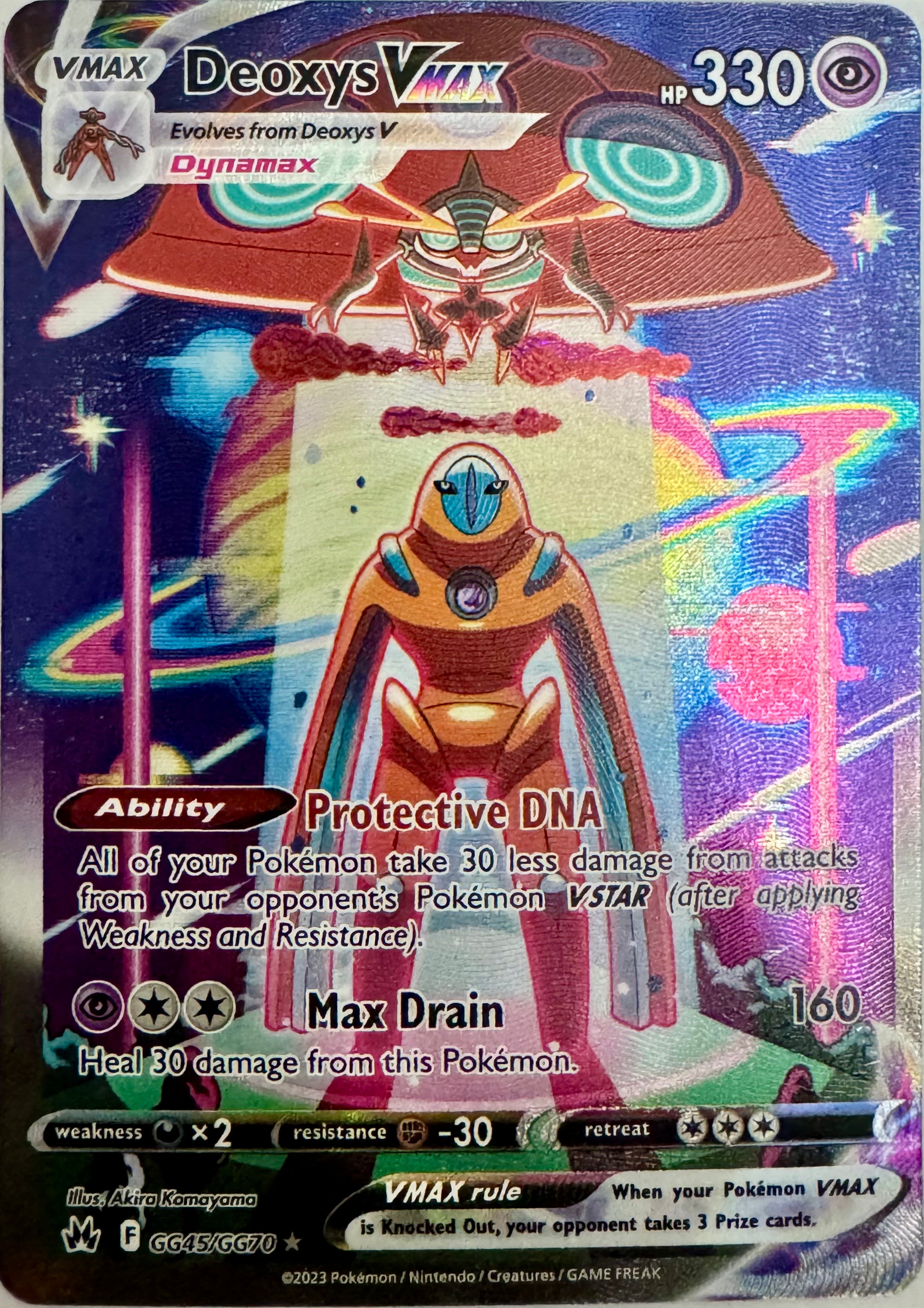 Pokemon tcg Deoxys Vmax GG45/GG70