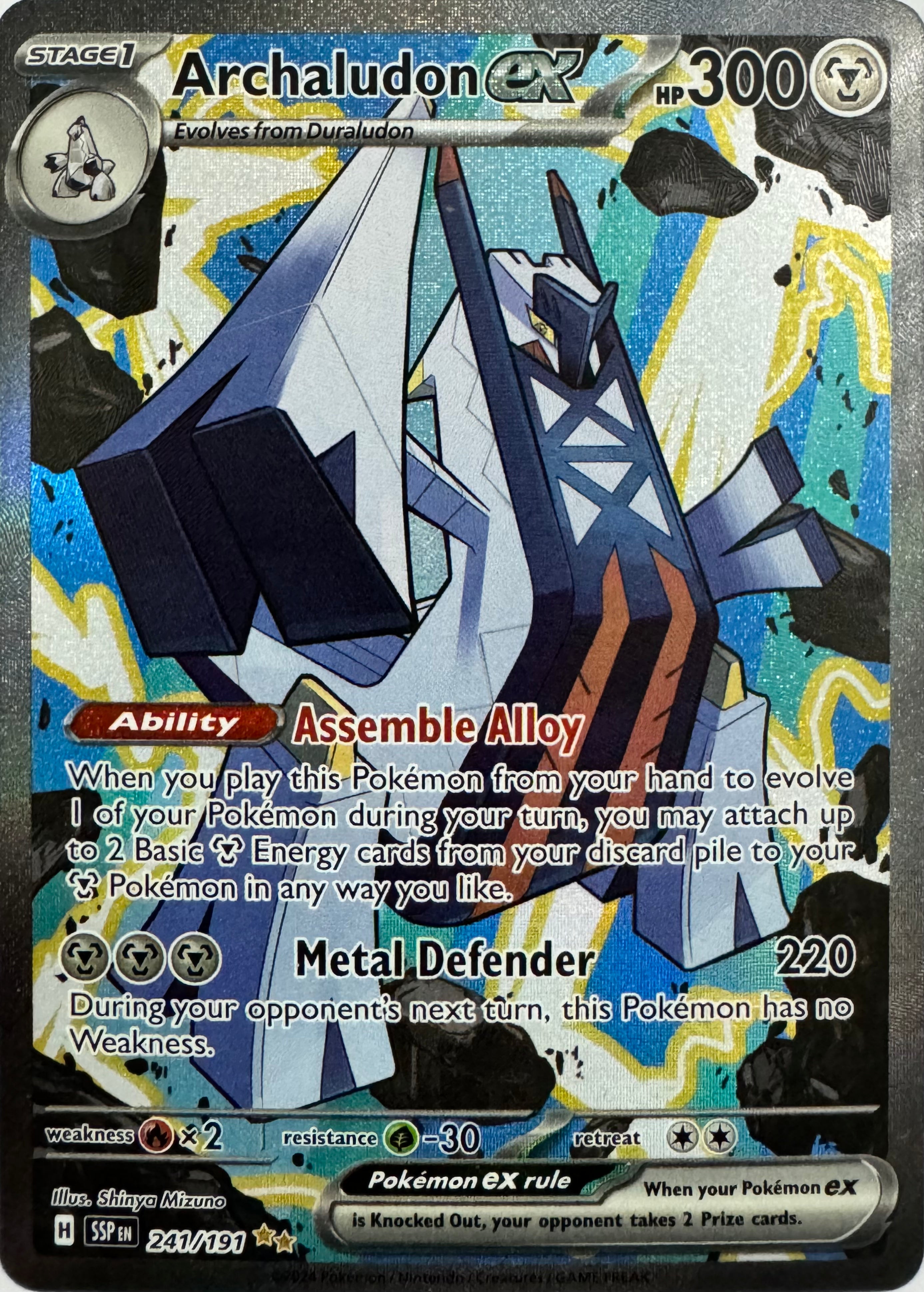 Pokemon Tcg Archaludon Ex 241/191