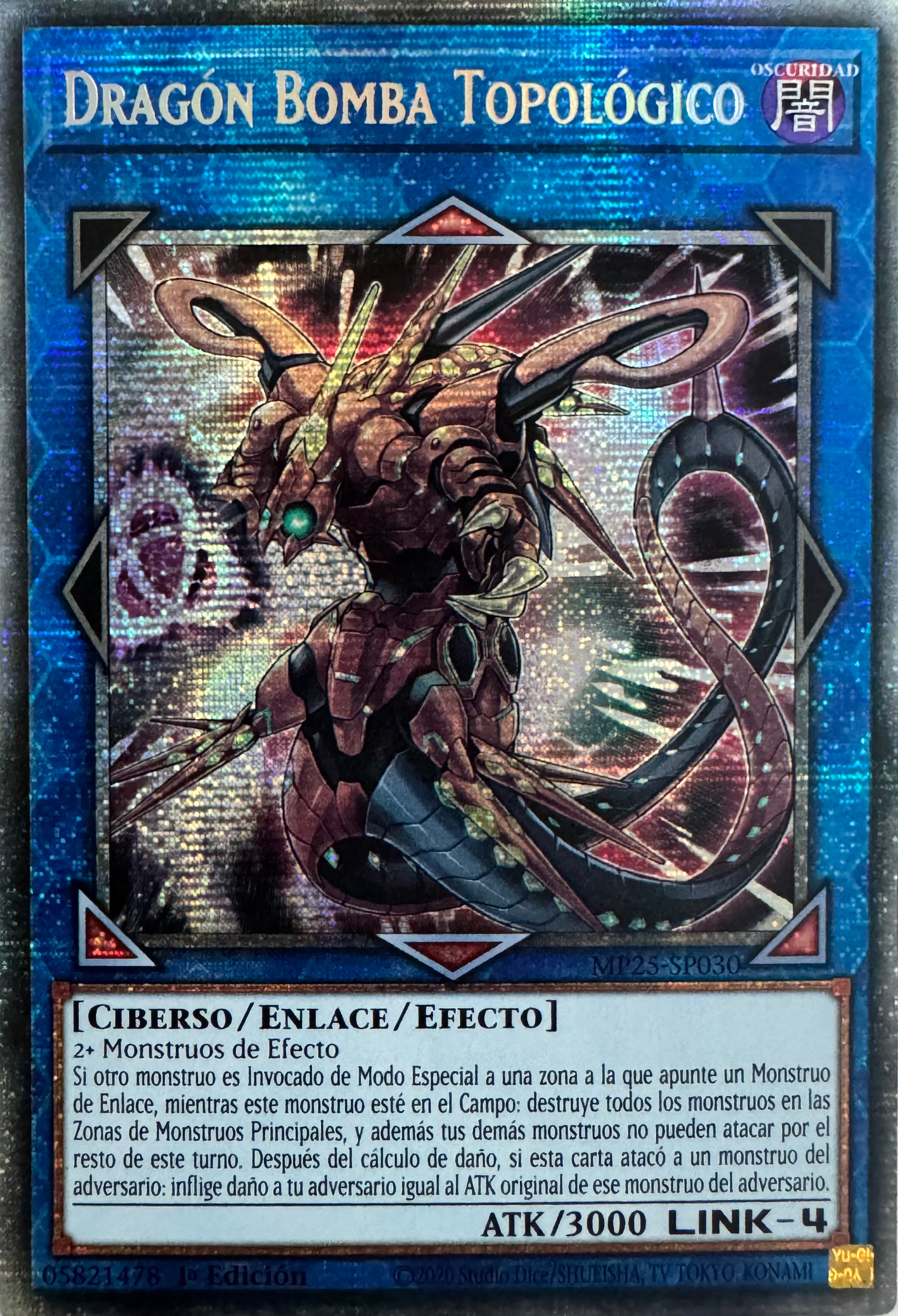 Yugioh! Dragon Bomba Topologico Mp25-sp030 1a Edición Starlight