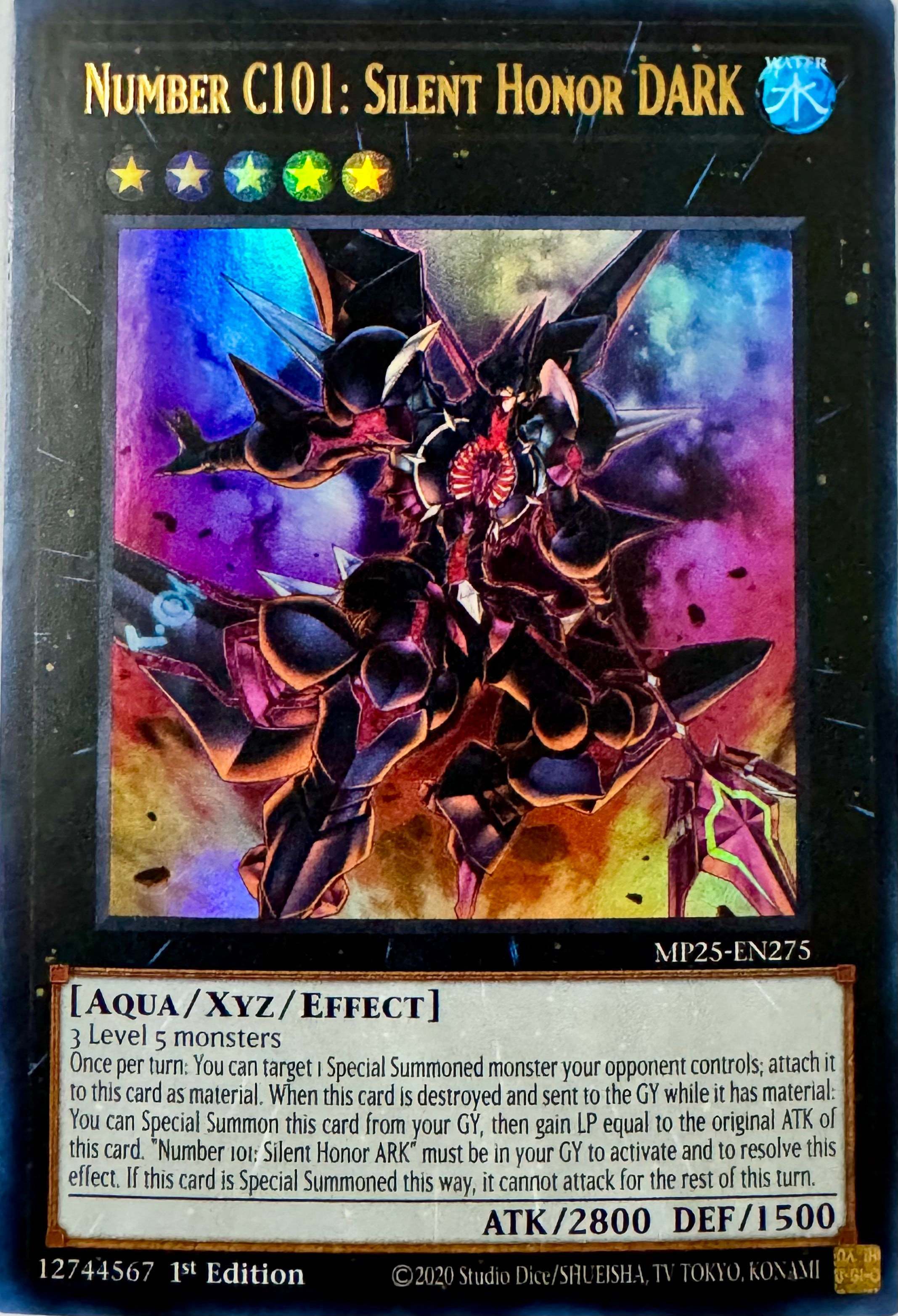 Yugioh tcg Number C101 Silent Honor Dark Mp25-en275