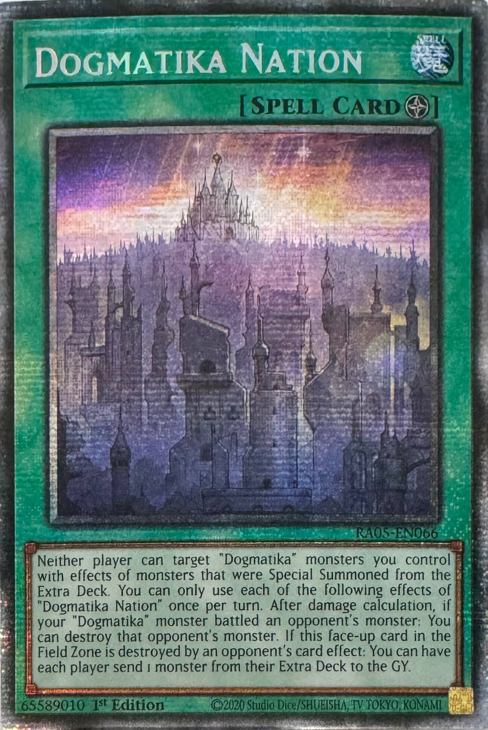 Yugioh! Dogmatika Nation Ra05-en066 1st Edition Starlight
