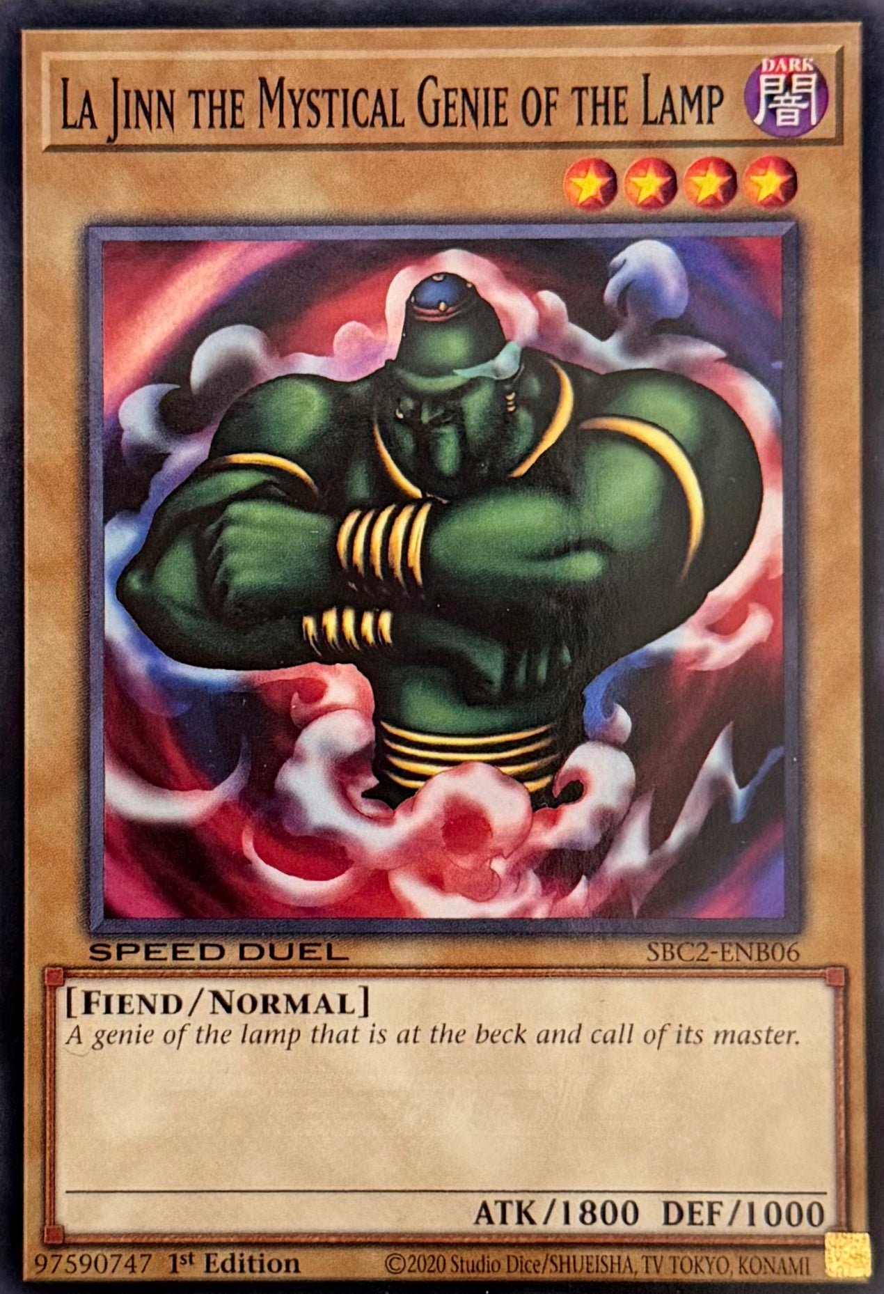 Yugioh! La Jinn The Mystical Genie Of The Lamp SBC2-ENB06