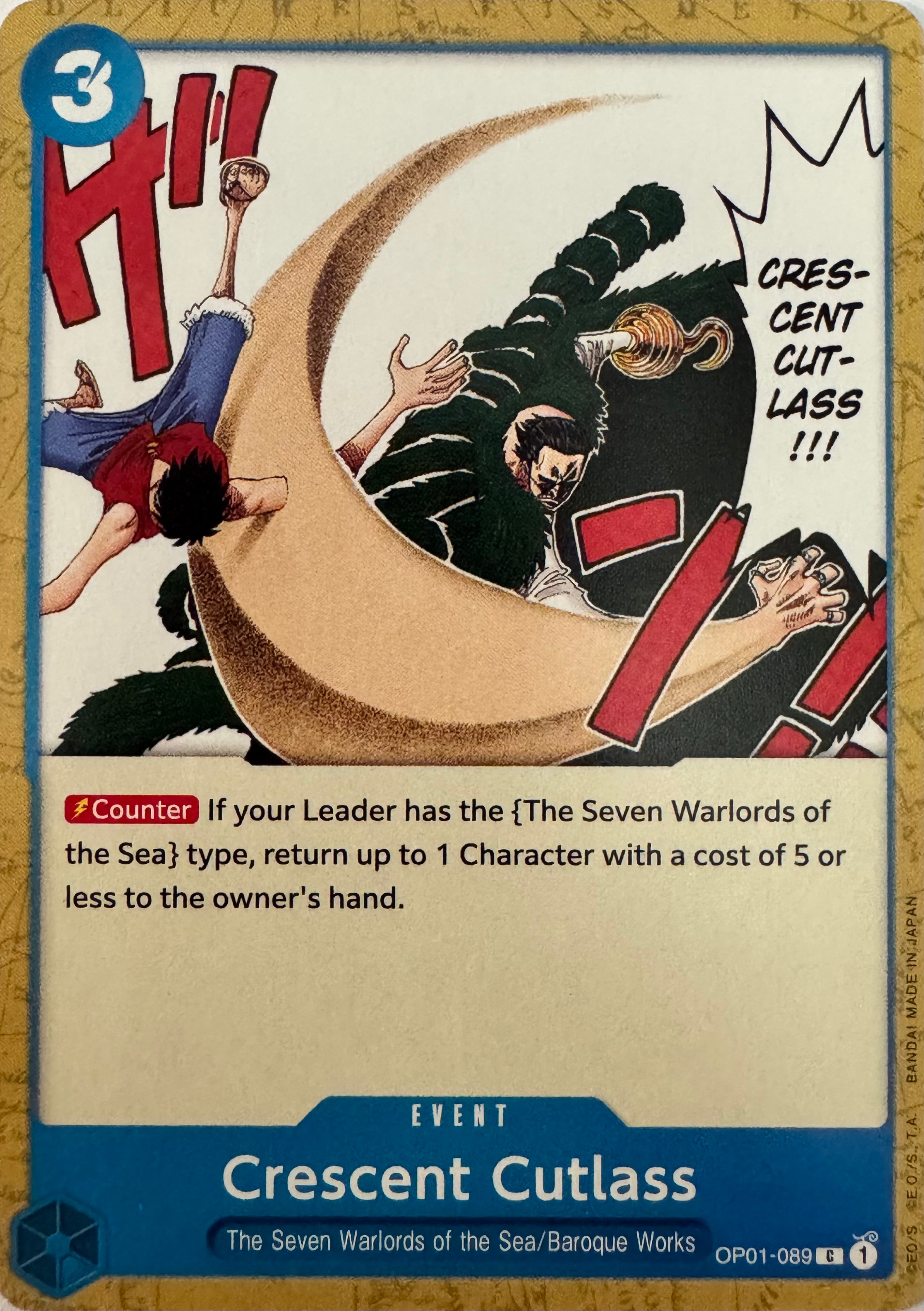One Piece Tcg Crescent Cutlass Op01-089