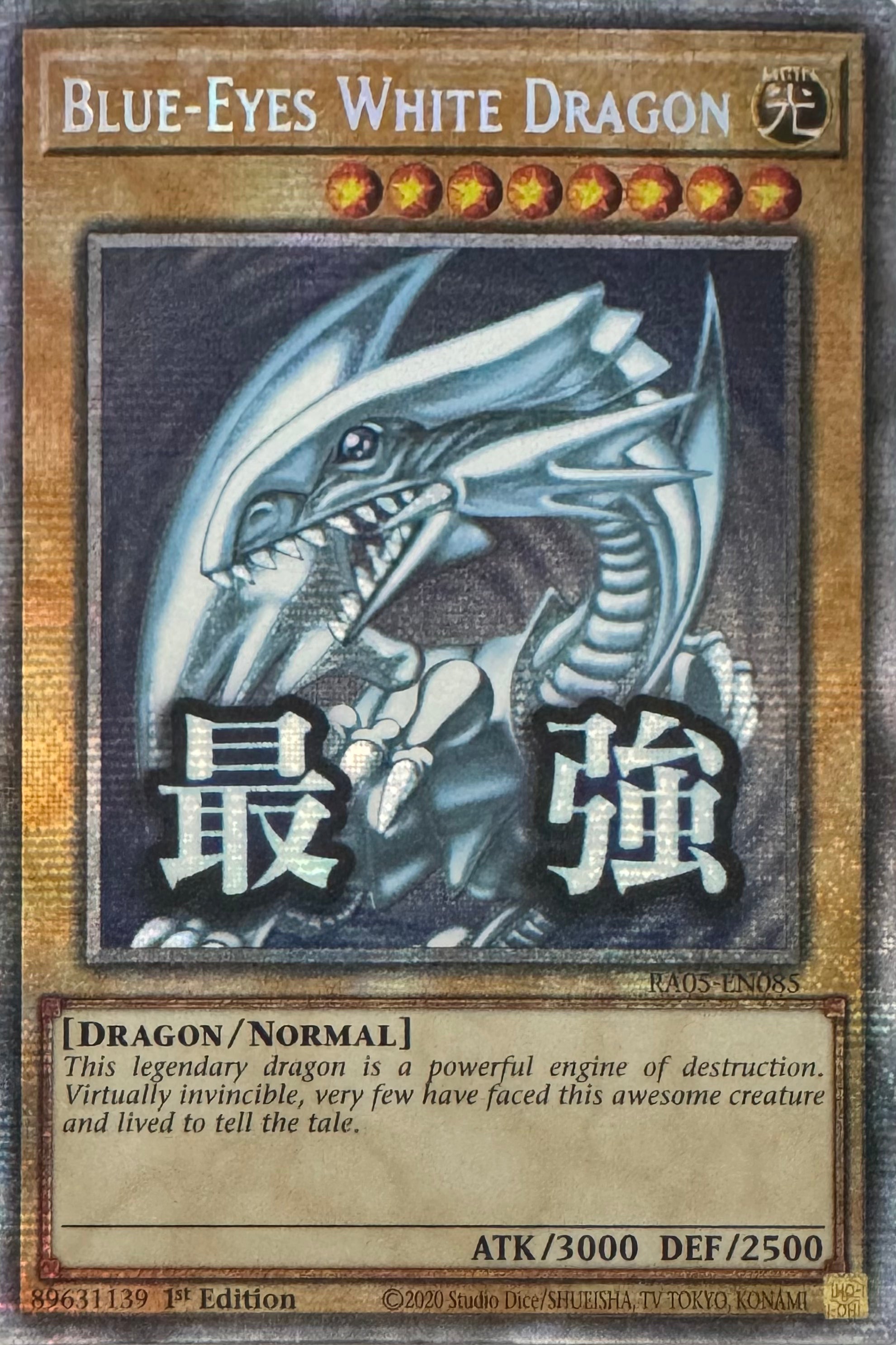 Yugioh! Blue-Eyes White Dragon Ra05-en085 1st Edition Starlight