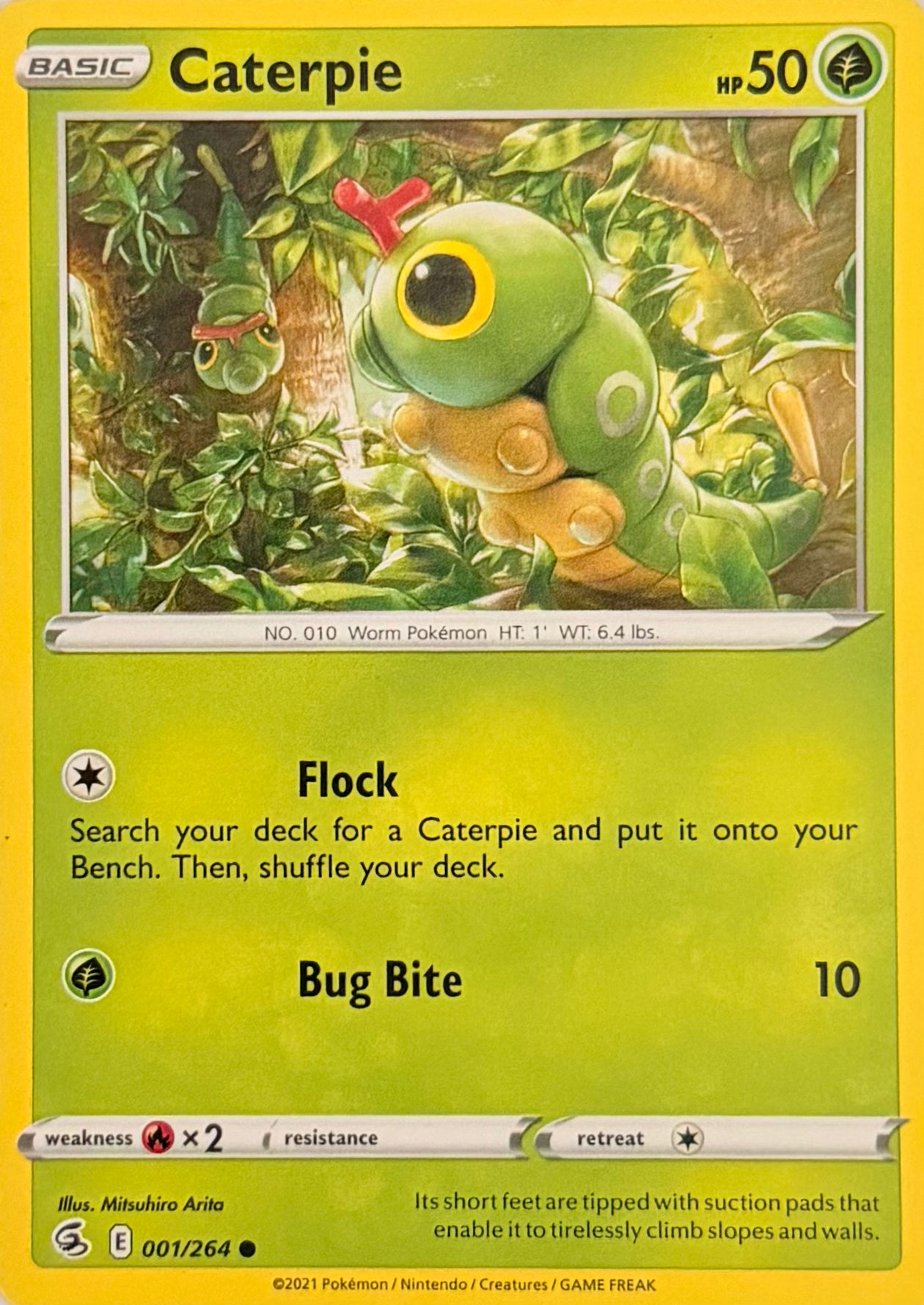 Pokemon Tcg Caterpie 001/264
