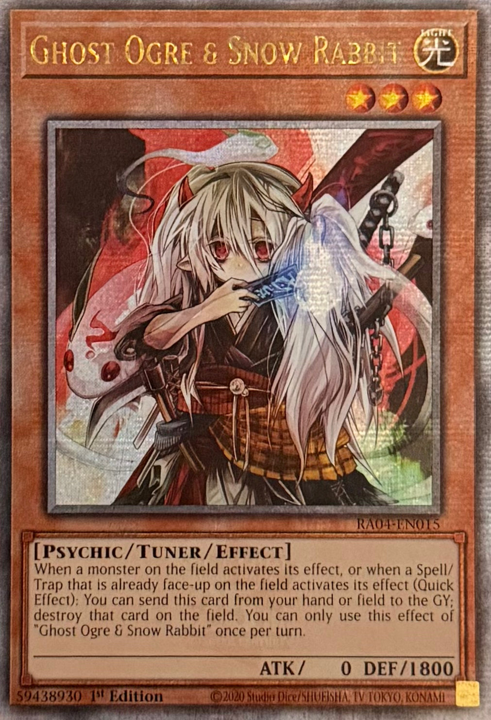 Yugioh! Ghost Ogre & Snow Rabbit RA04-EN015 Quarter Century