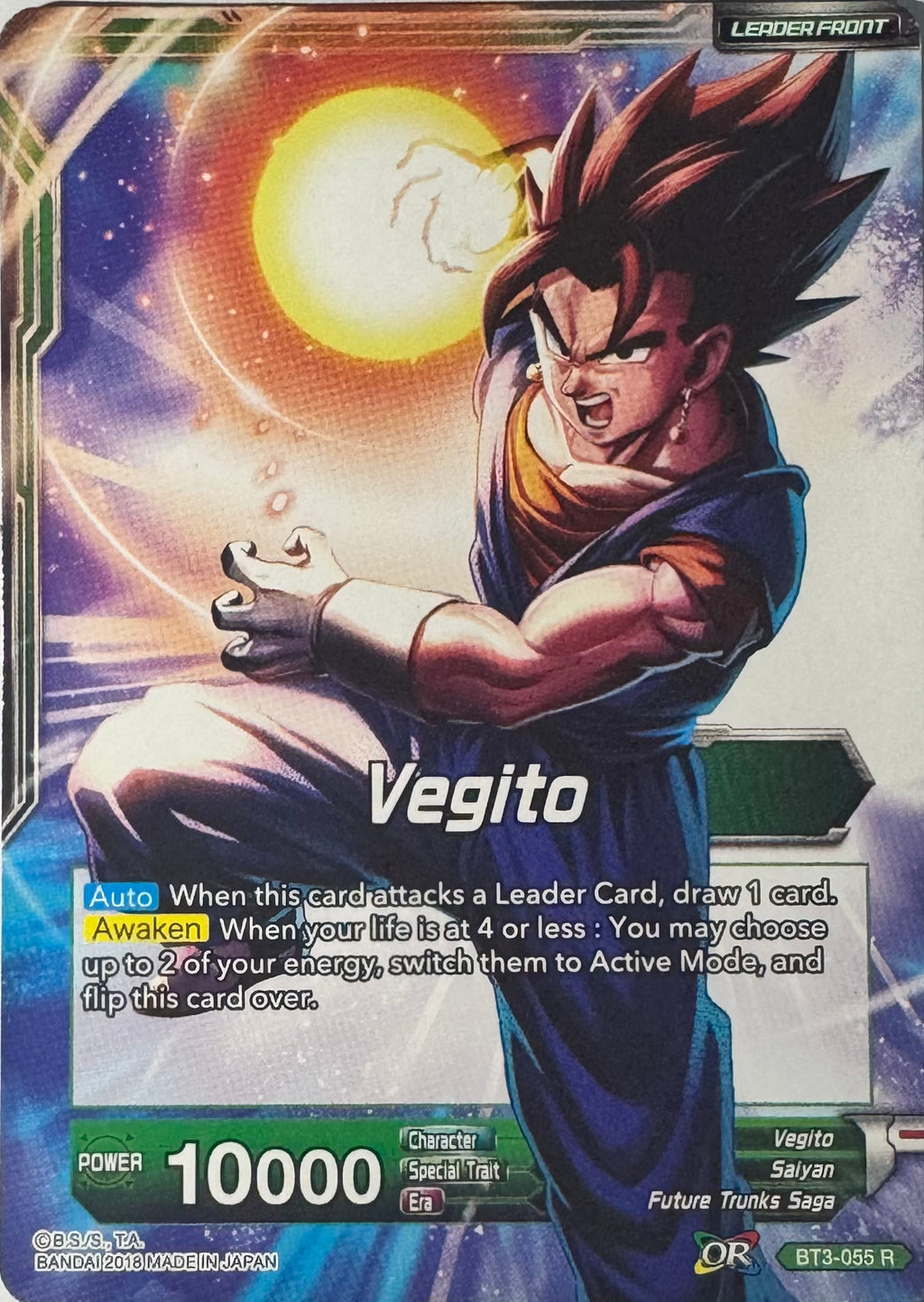 Dragon Ball Tcg Vegito Bt3-055