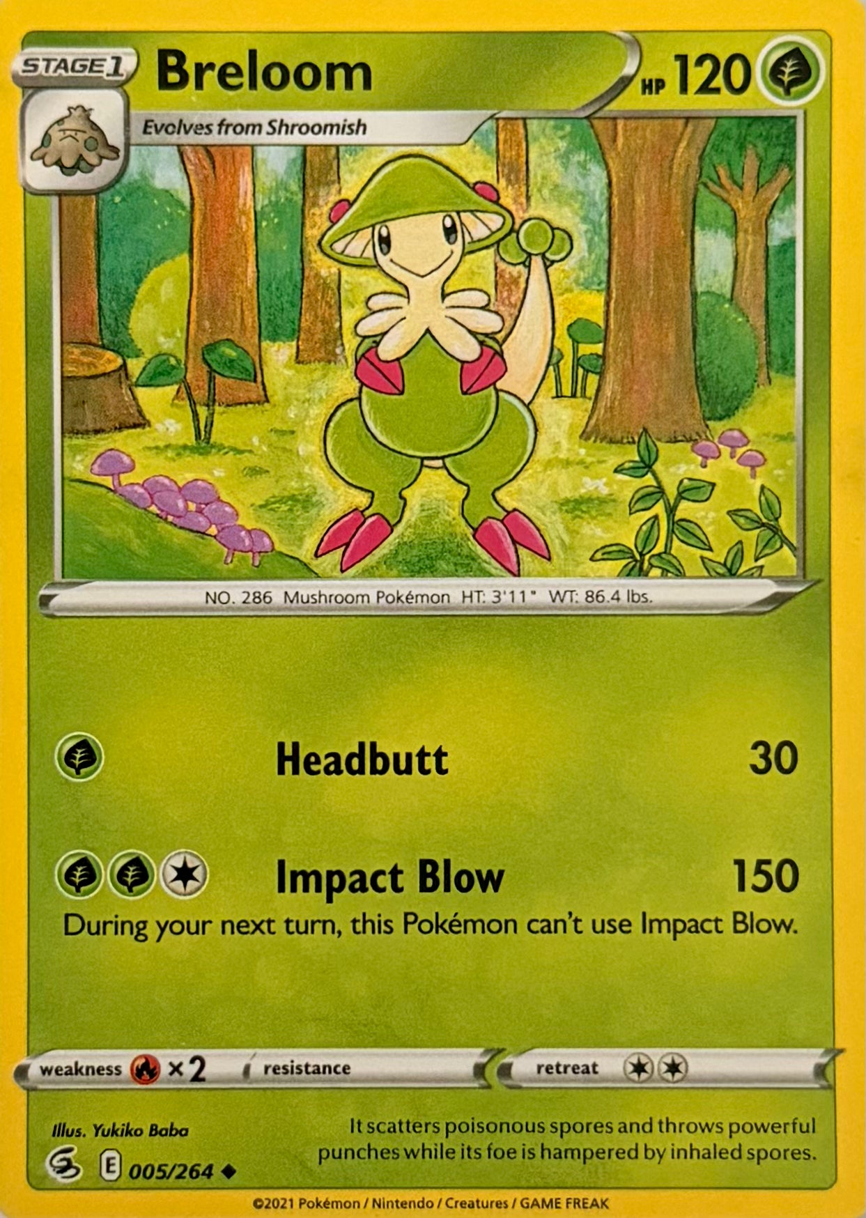 Pokemon Tcg Breloom 005/264