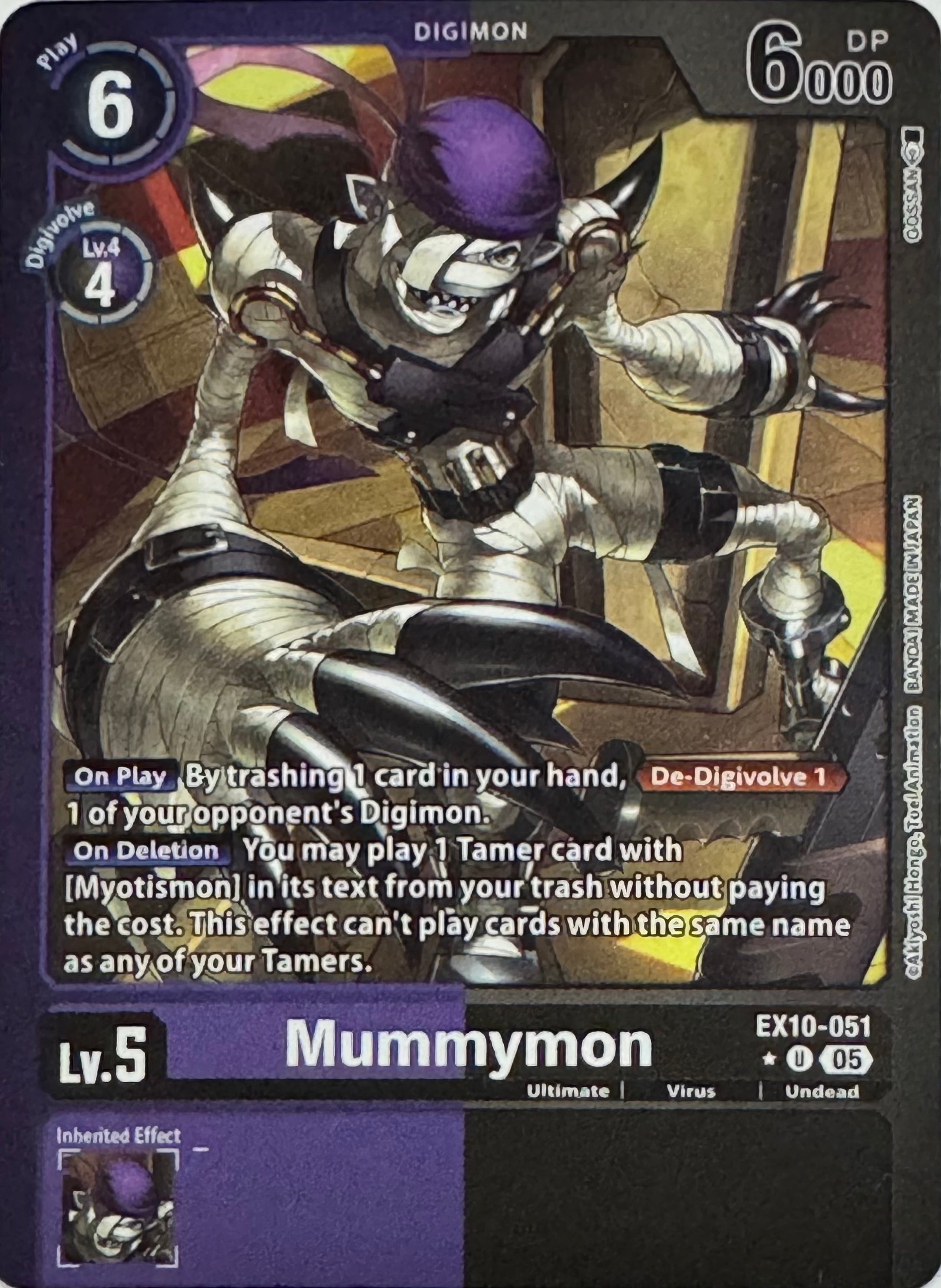 Digimon Tcg Mummymon Ex10-051 Foil