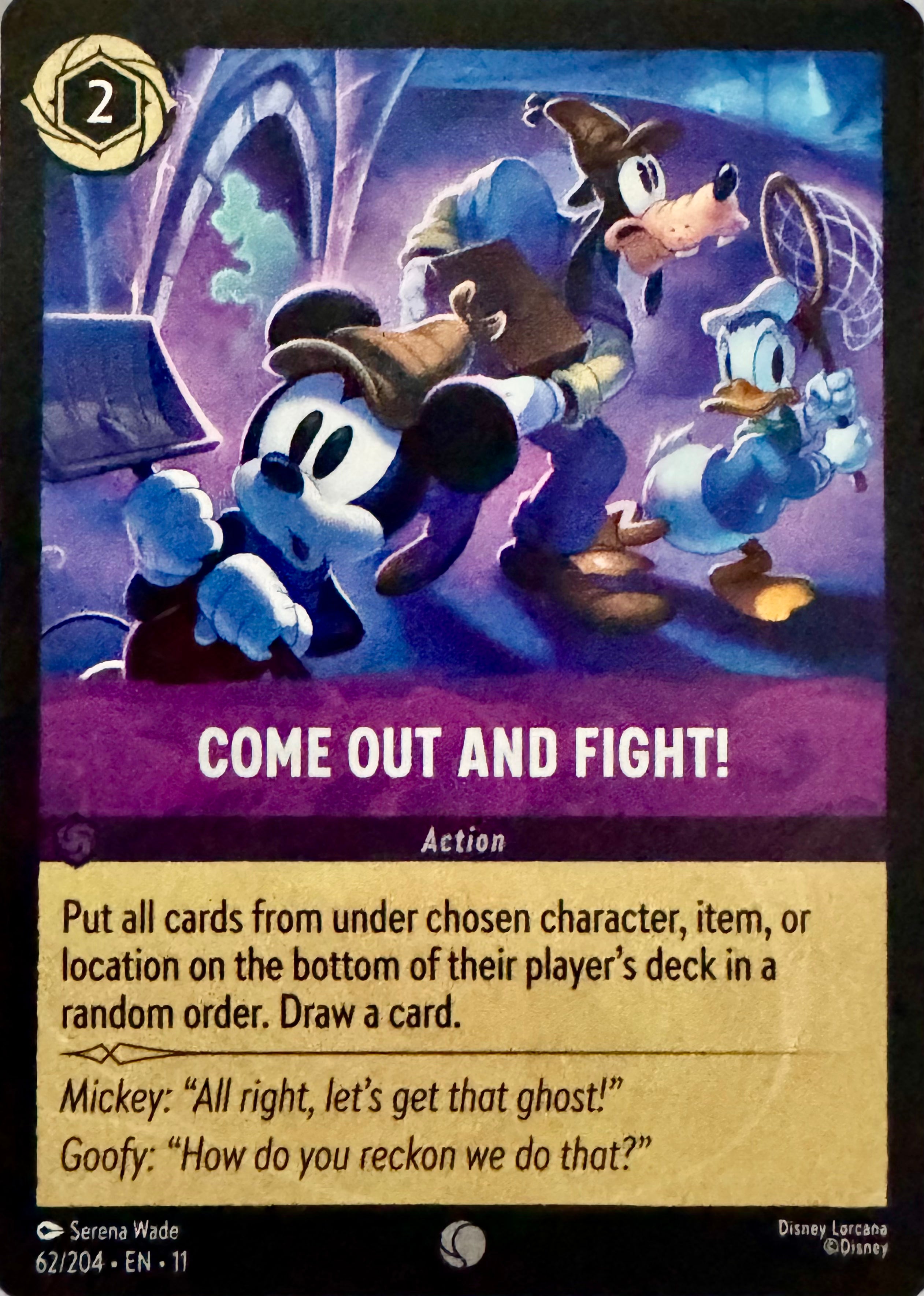 Disney Lorcana Come Out And Fight! 62/204