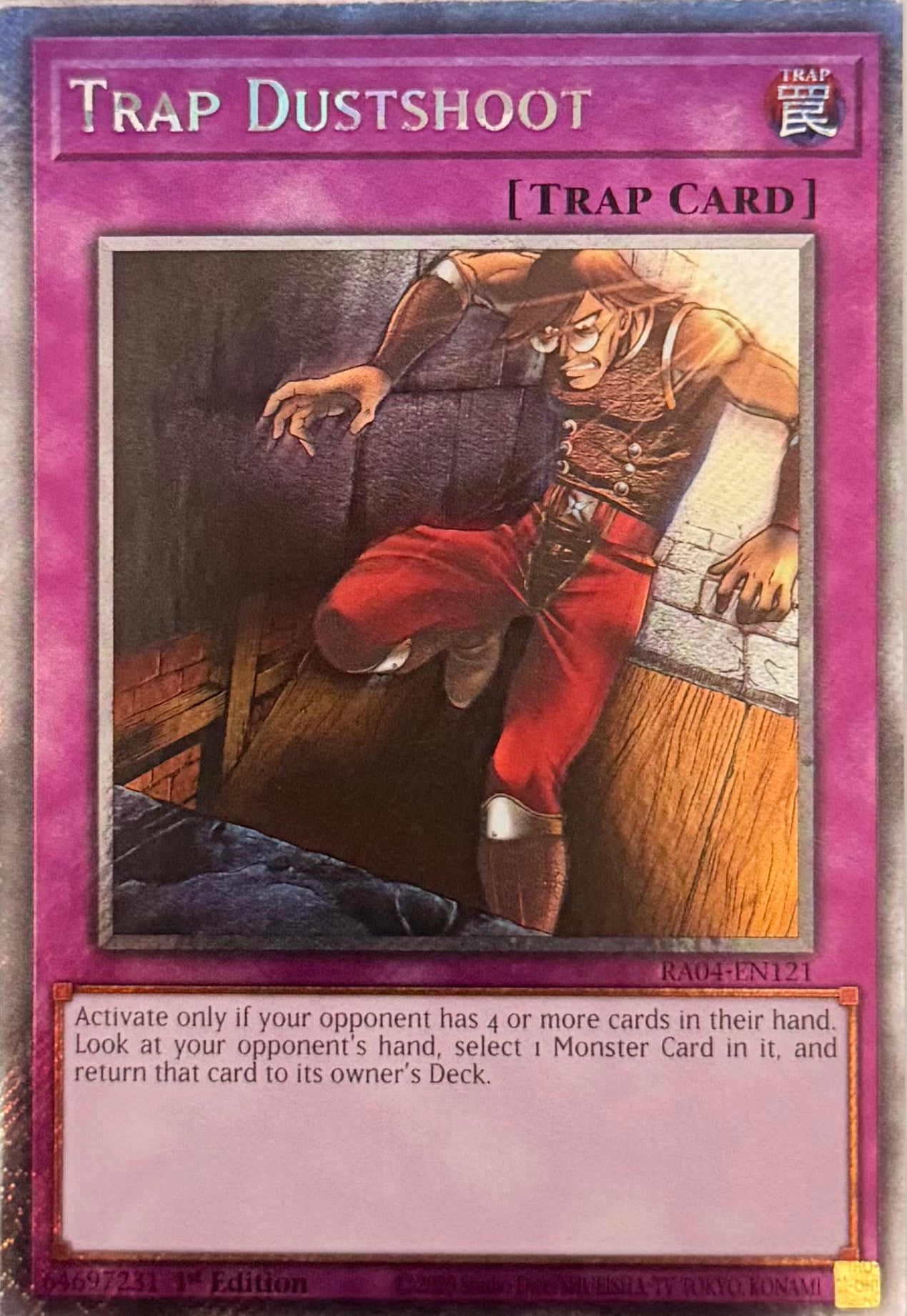 Yugioh! Trap Dustshoot RA04-EN121 Platinum