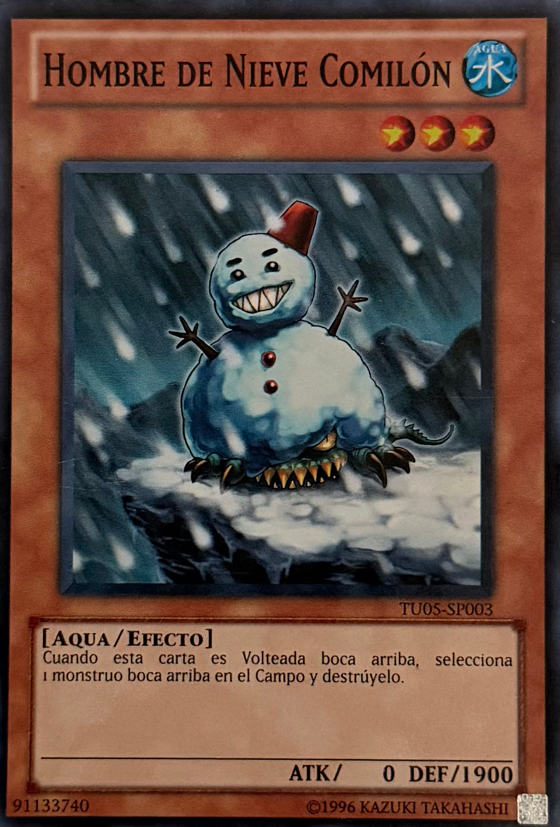 Yugioh! Hombre De Nieve Comilón TU05-SP003