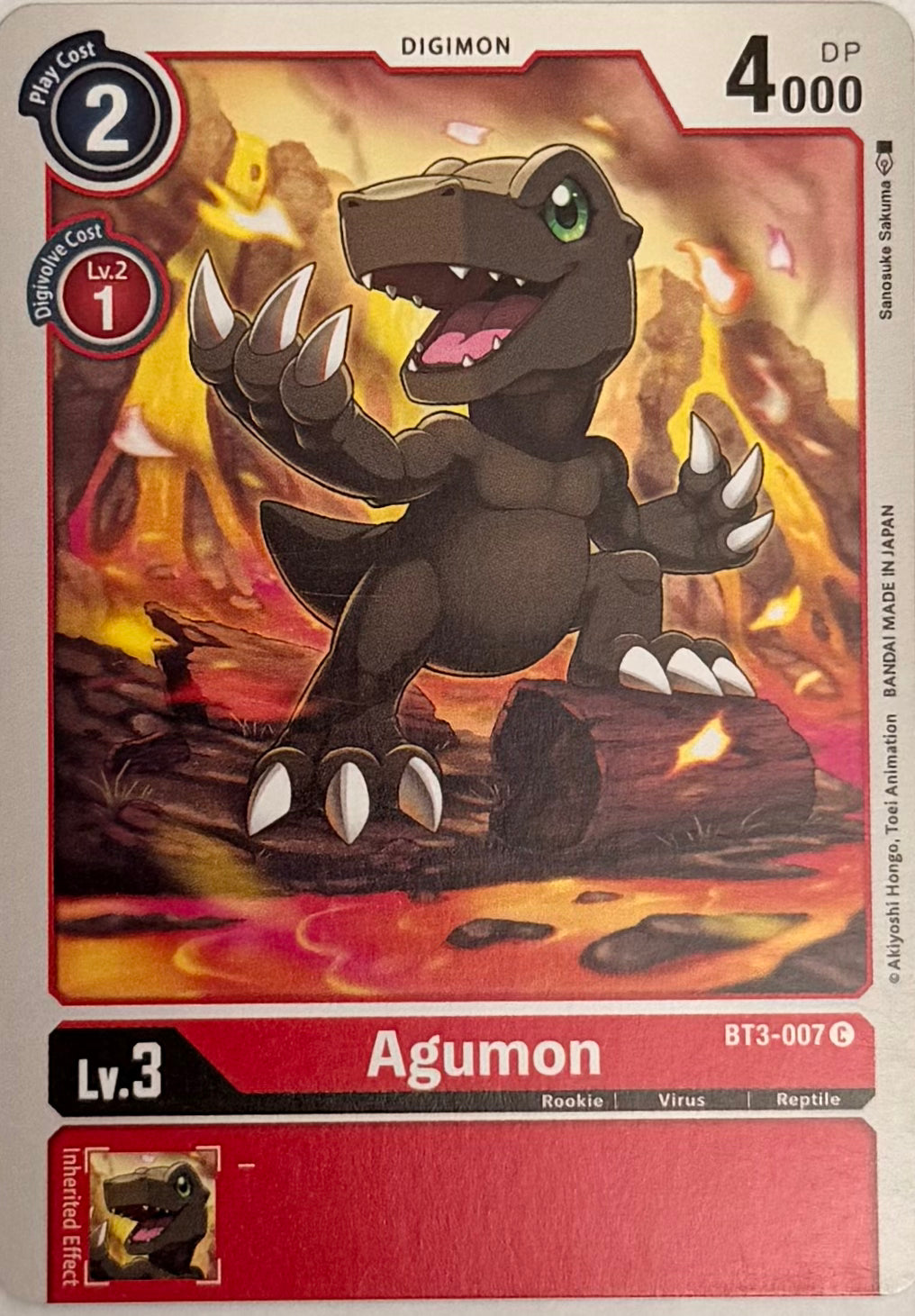 Digimon Tcg Agumon Bt3-007