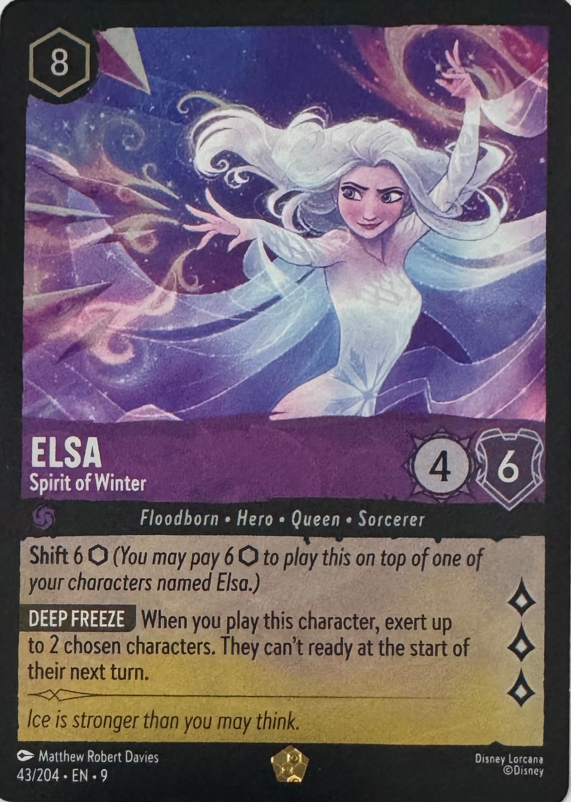 Disney Lorcana Elsa 43/204 Foil