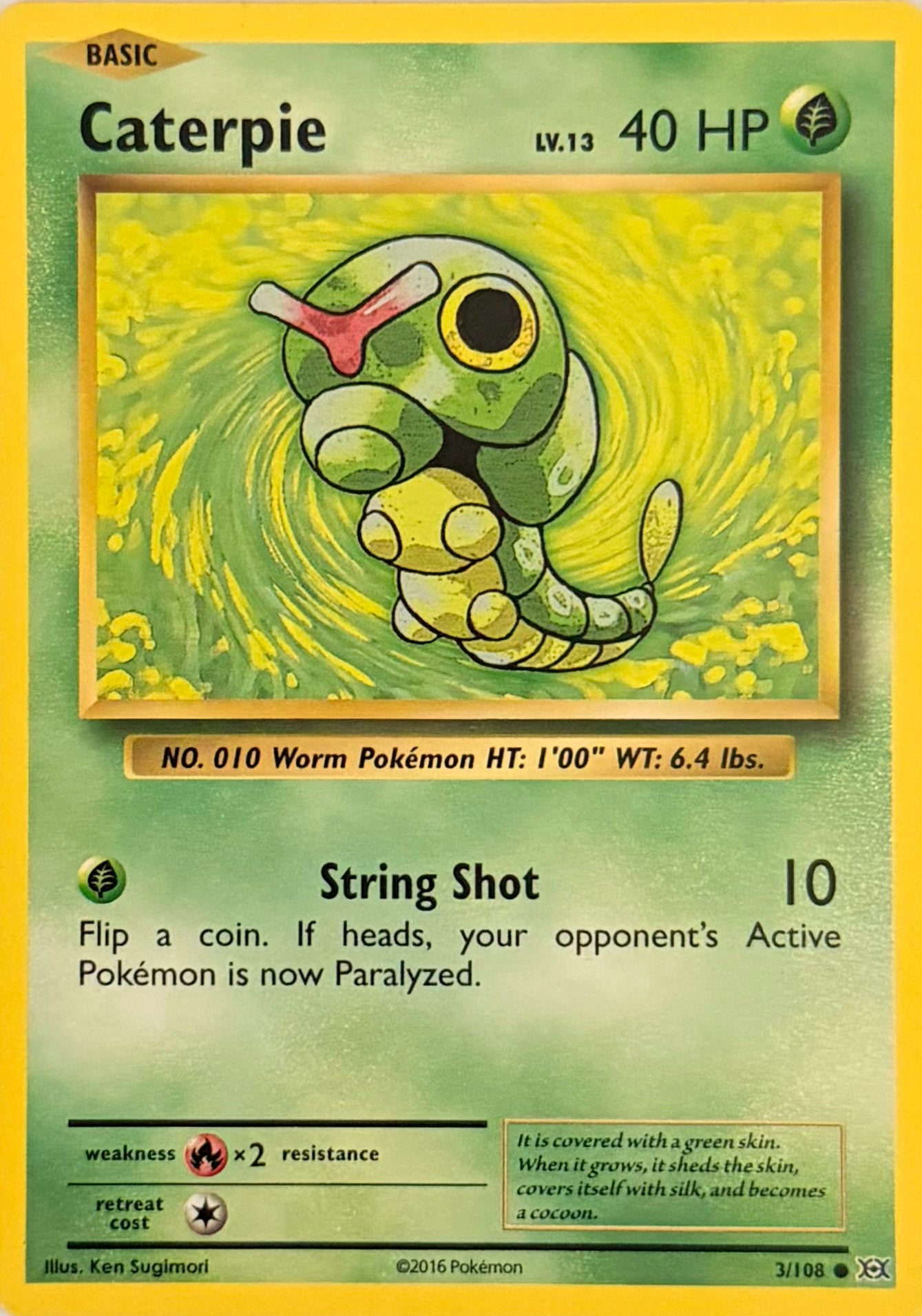 Pokemon Tcg Caterpie 3/108