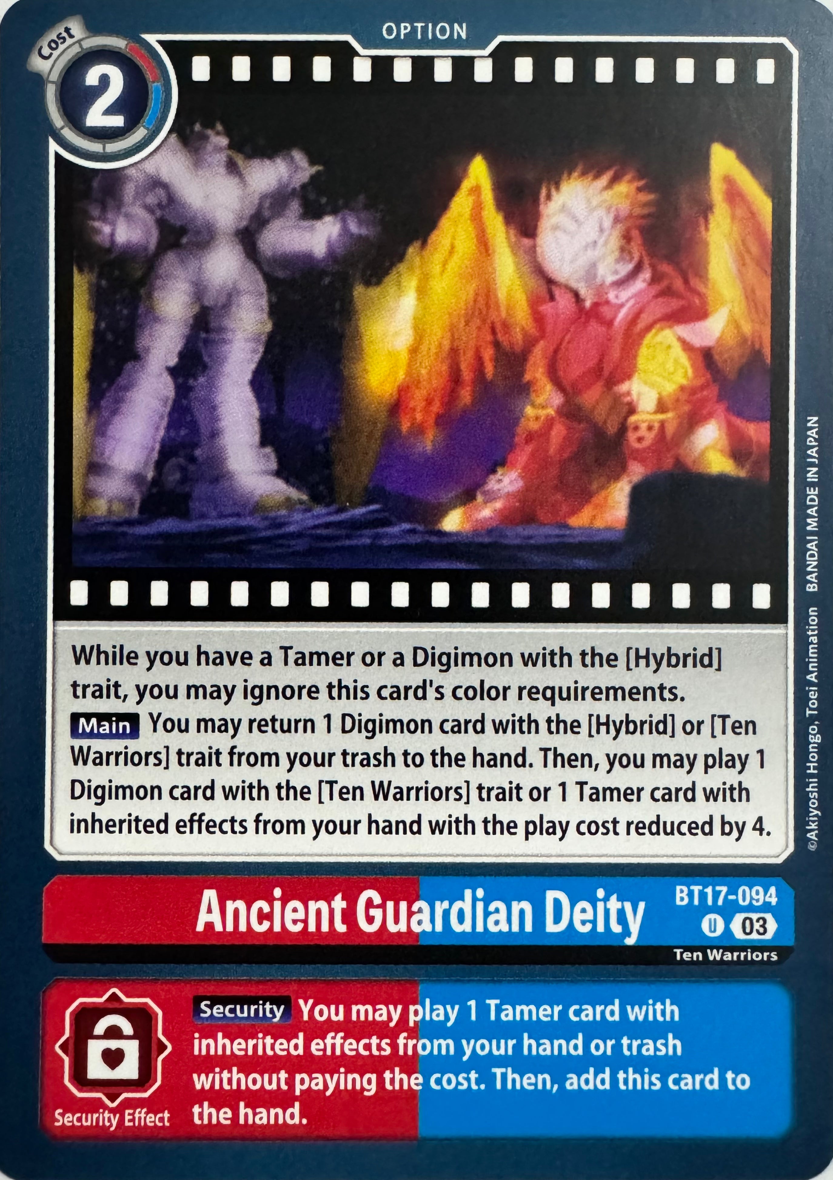 Digimon Tcg Ancient Guardian Deity Bt17-094