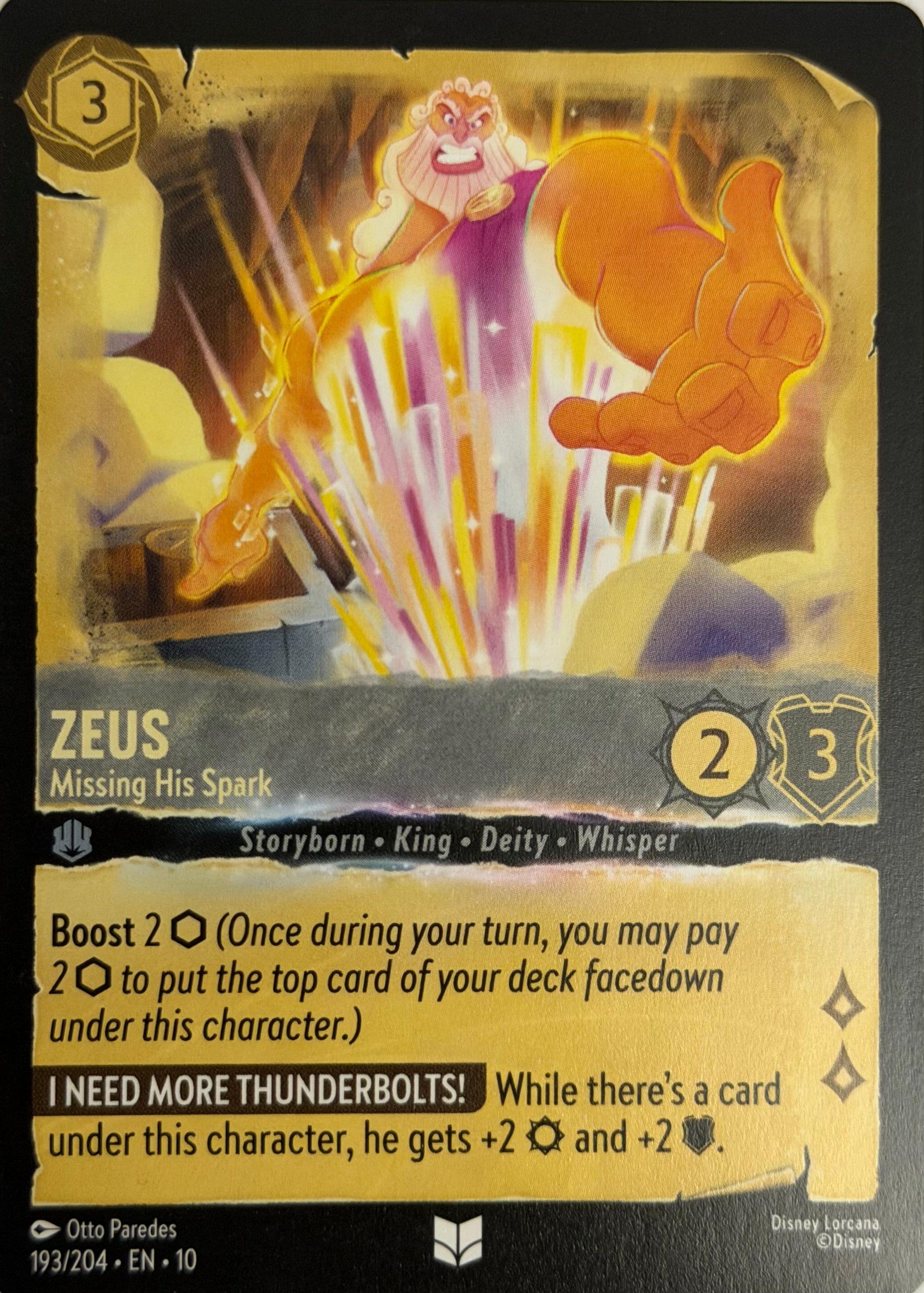 Disney Lorcana Zeus 193/204