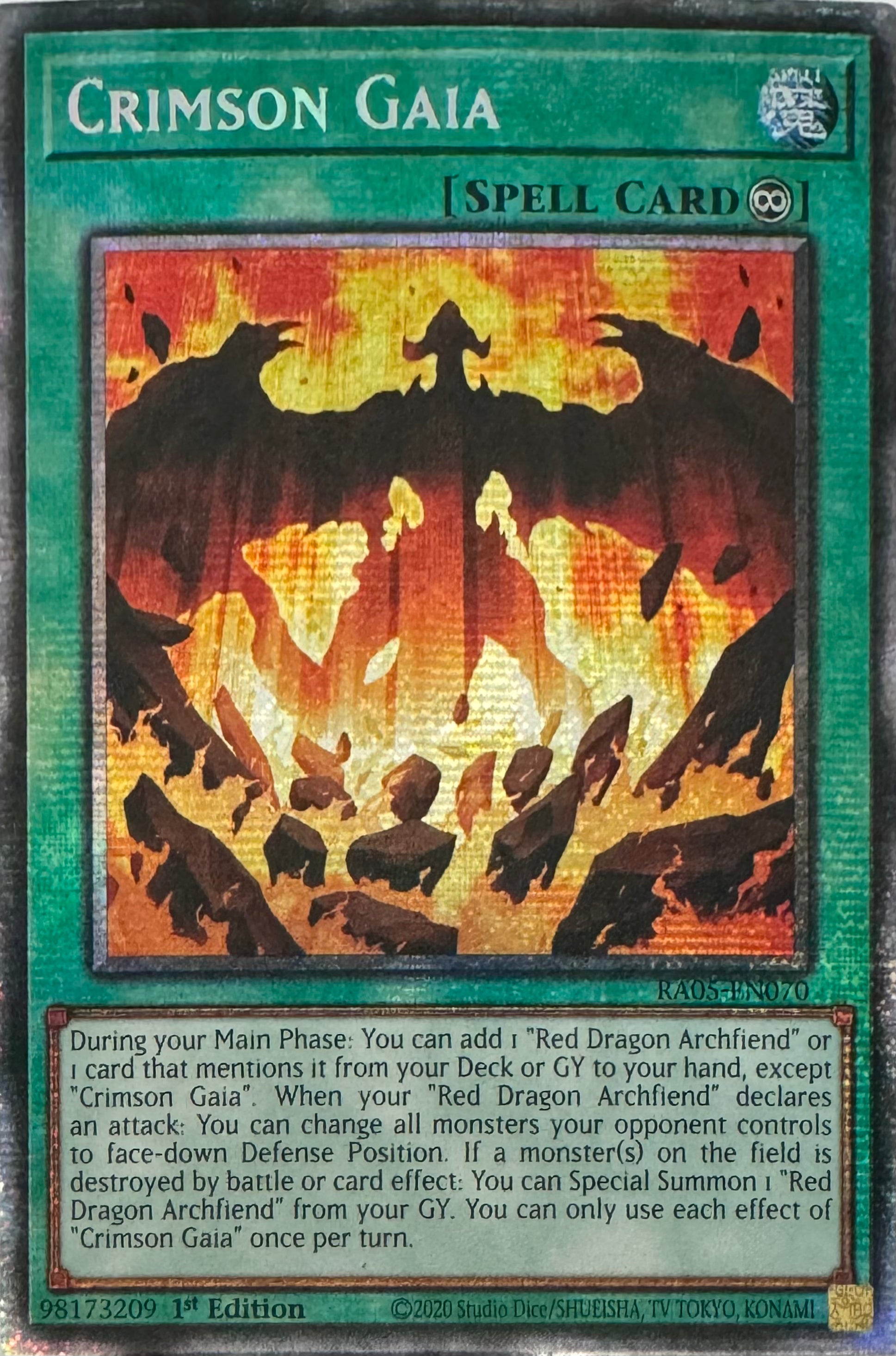 Yugioh! Crimson Gaia Ra05-en070 1st Edition Starlight