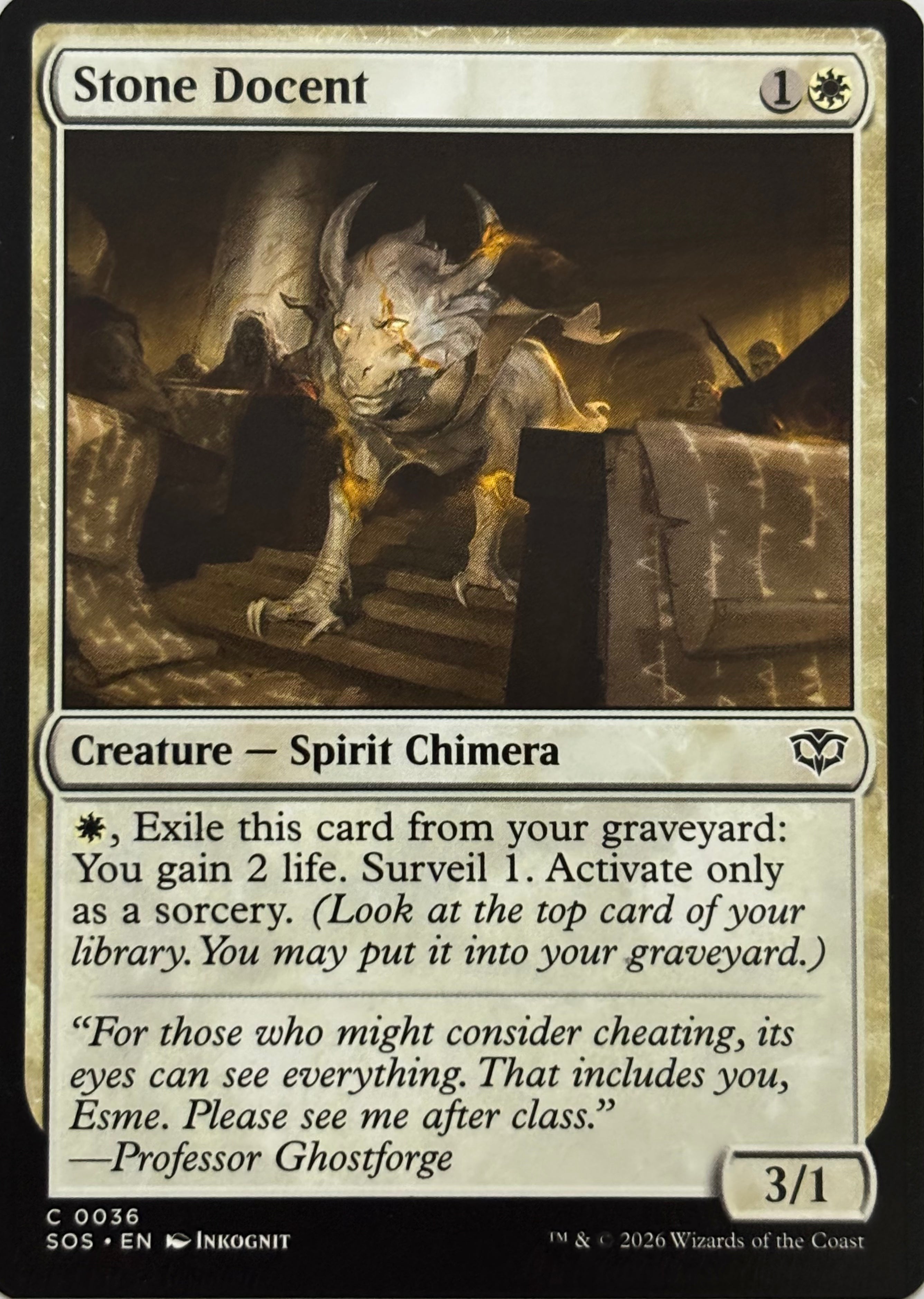 Magic Tcg Stone Docent 0036