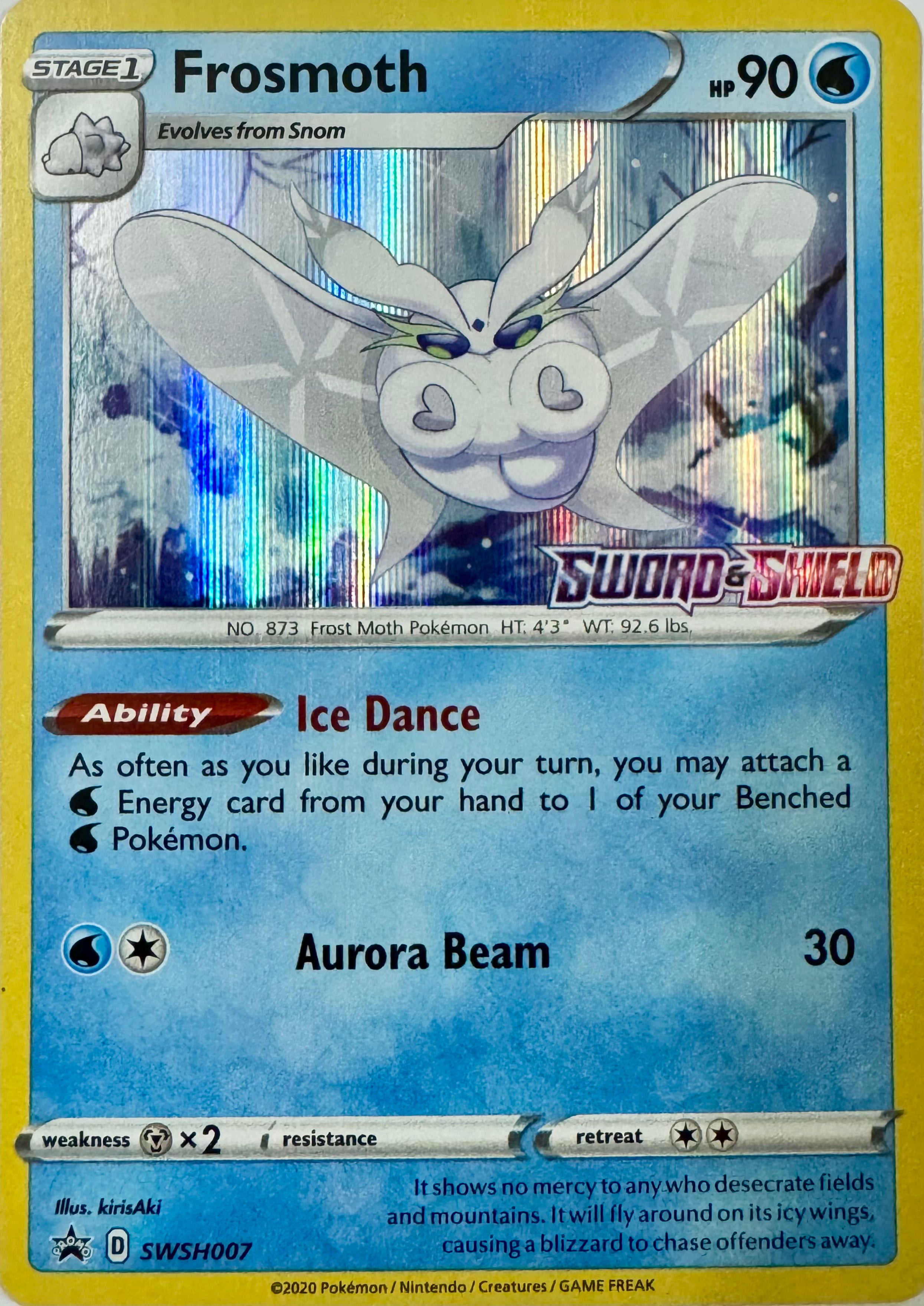 Pokémon Tcg Frosmoth Swsh007 Holo Promo (Sword & Shield)