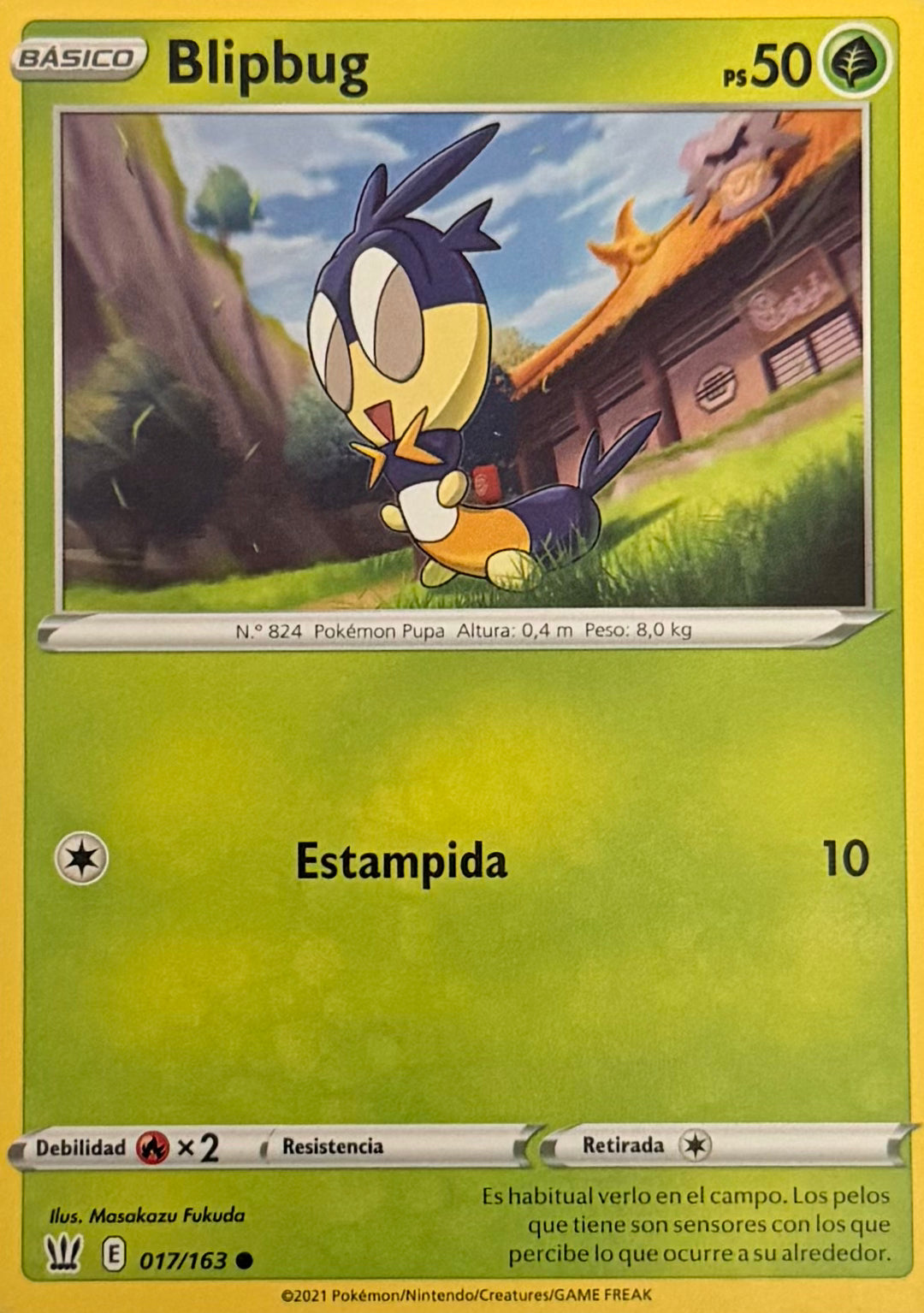 Pokemon Tcg Blipbug 017/163 Español