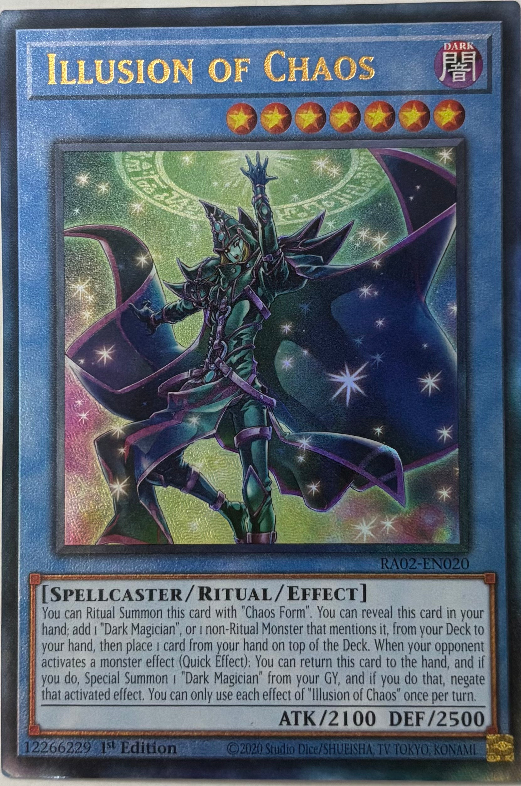 Yugioh! Illusion of Chaos RA02-EN020 1st Edition Ultimate