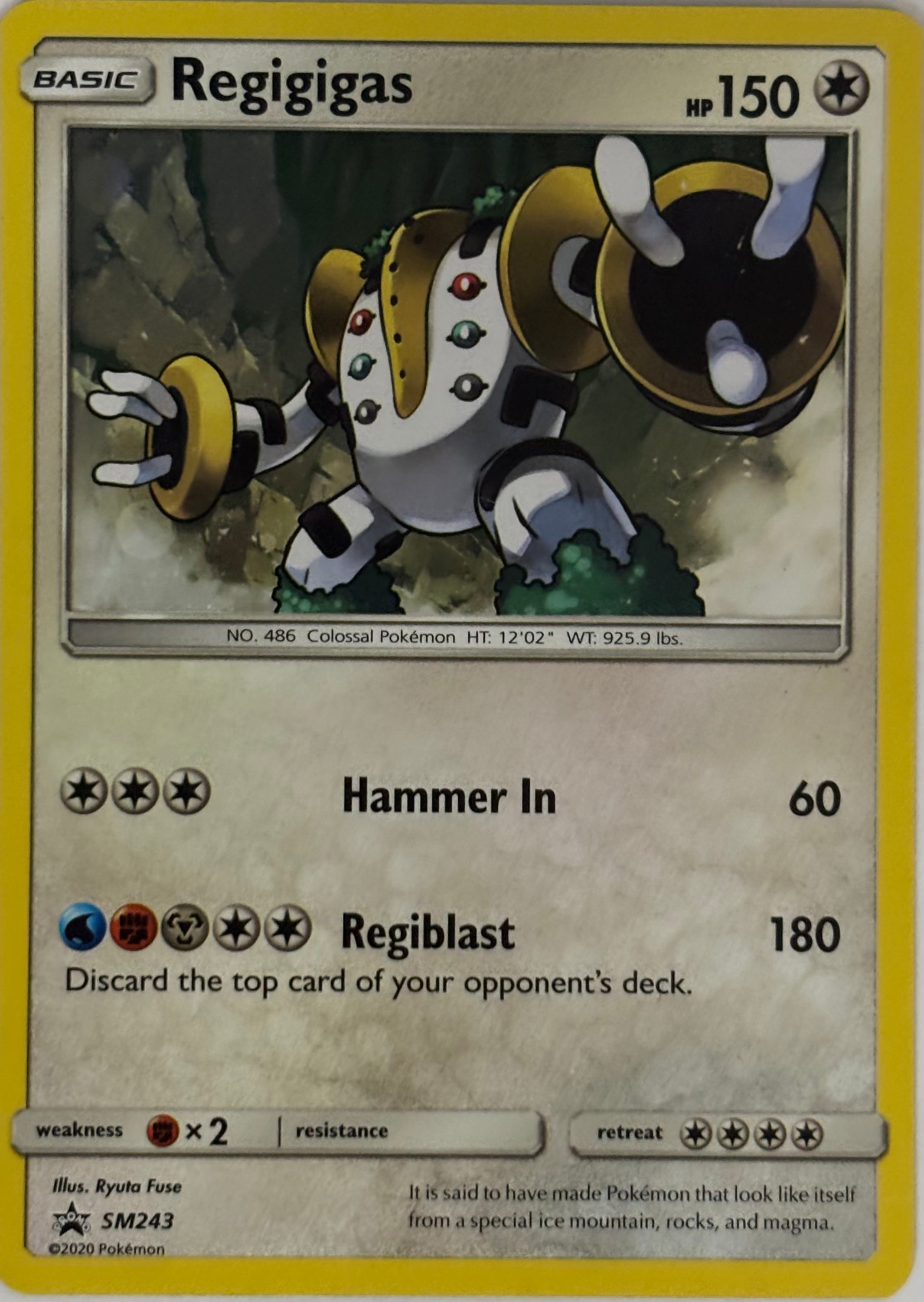 Pokemon Tcg Regigigas SM243 Promo
