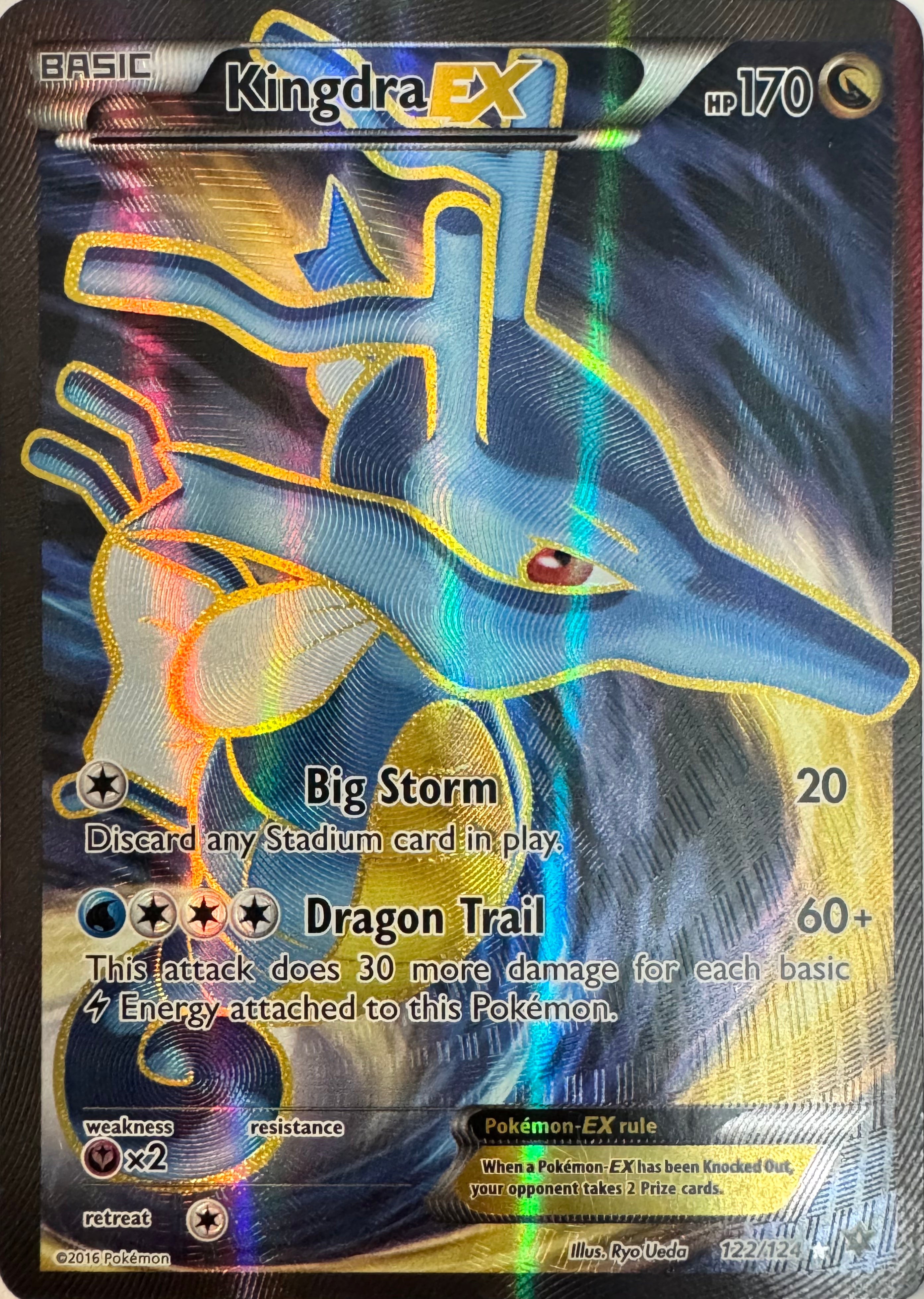 Pokemon Tcg Kingdra Ex 122/124