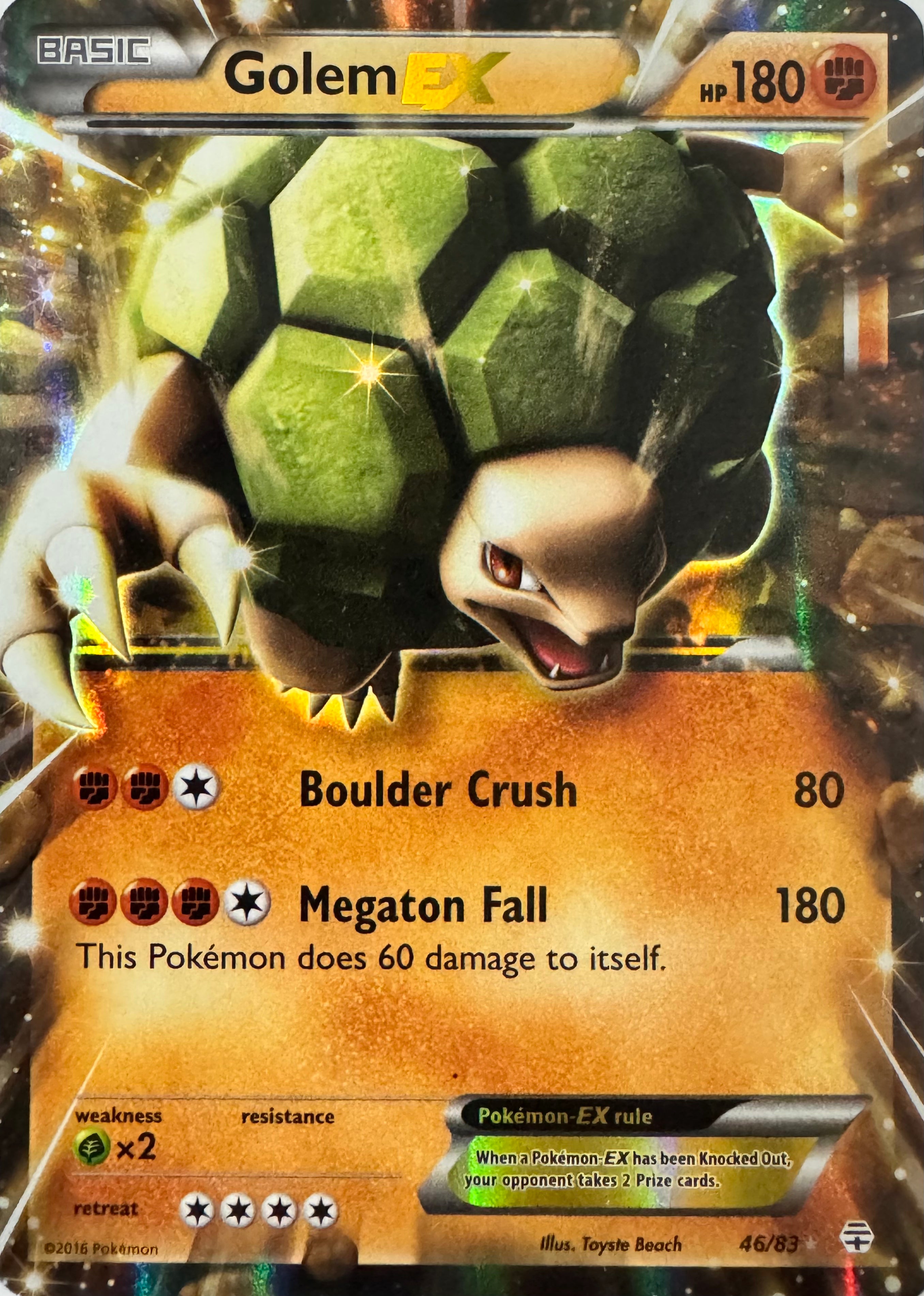 Pokemon Tcg Golem Ex 46/83