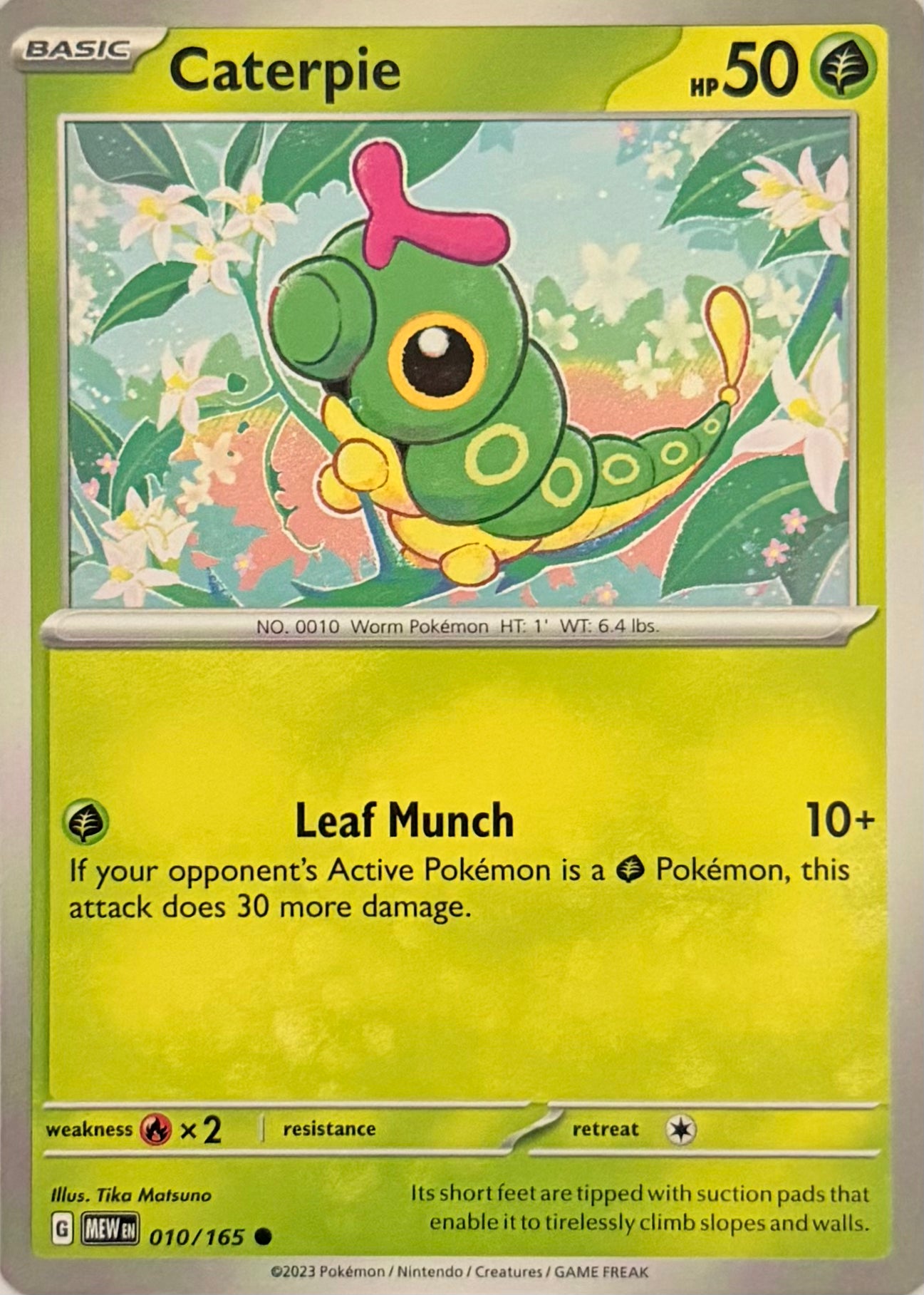 Pokemon Tcg Caterpie 010/165