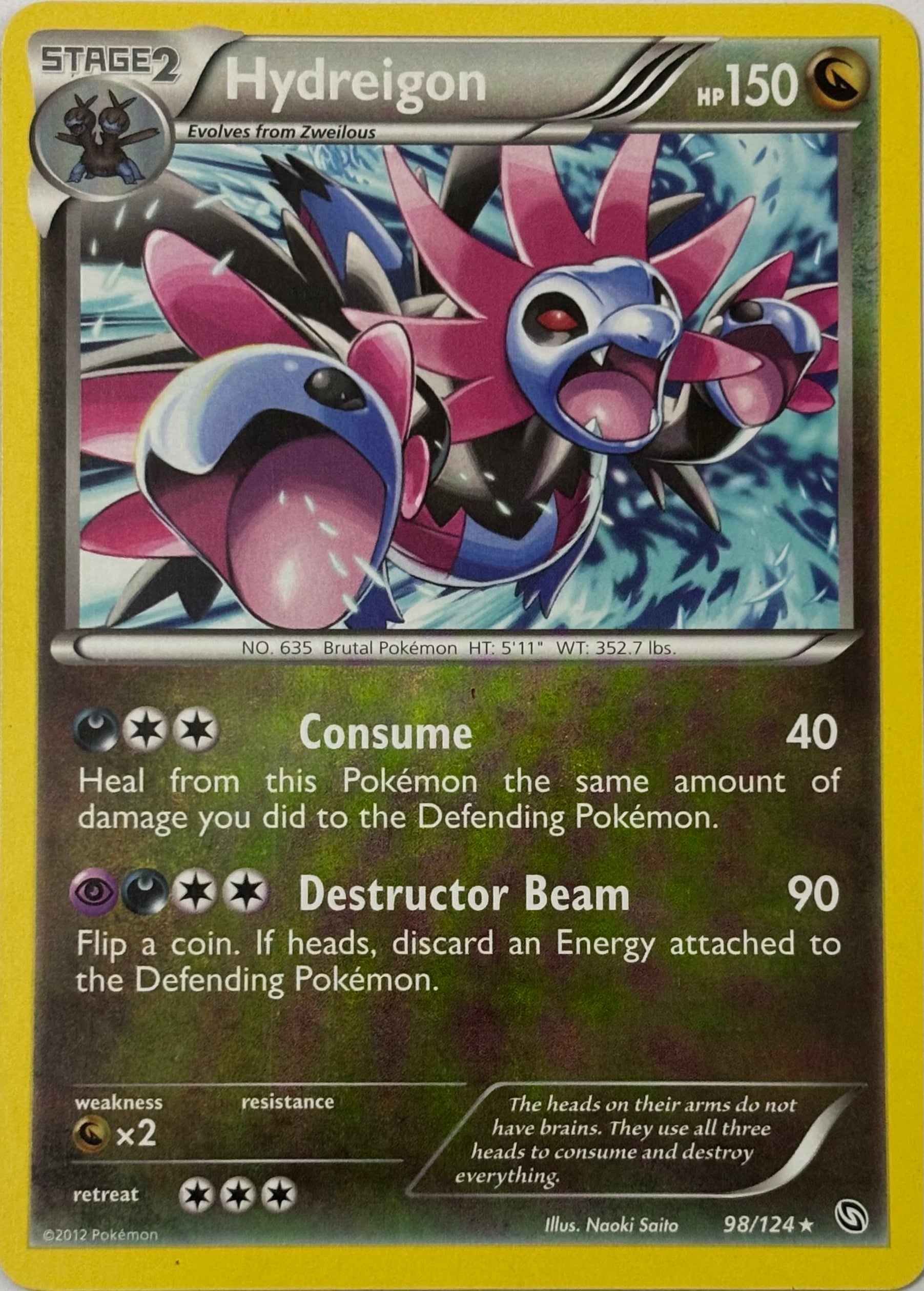 Pokemon Tcg Hydreigon 98/124