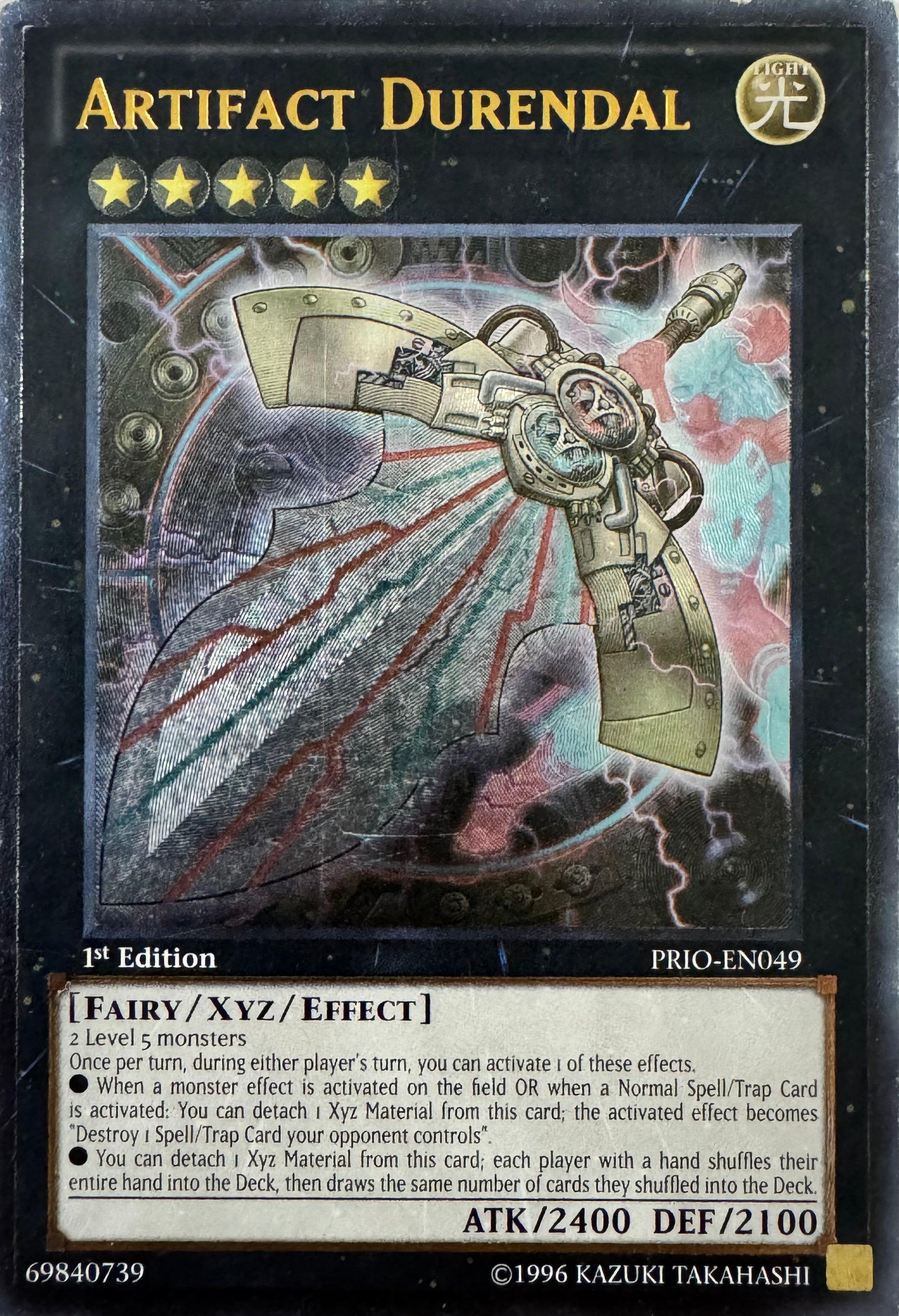 Yugioh! Artifact Durendal Prio-en049 1st Edition Ultimate